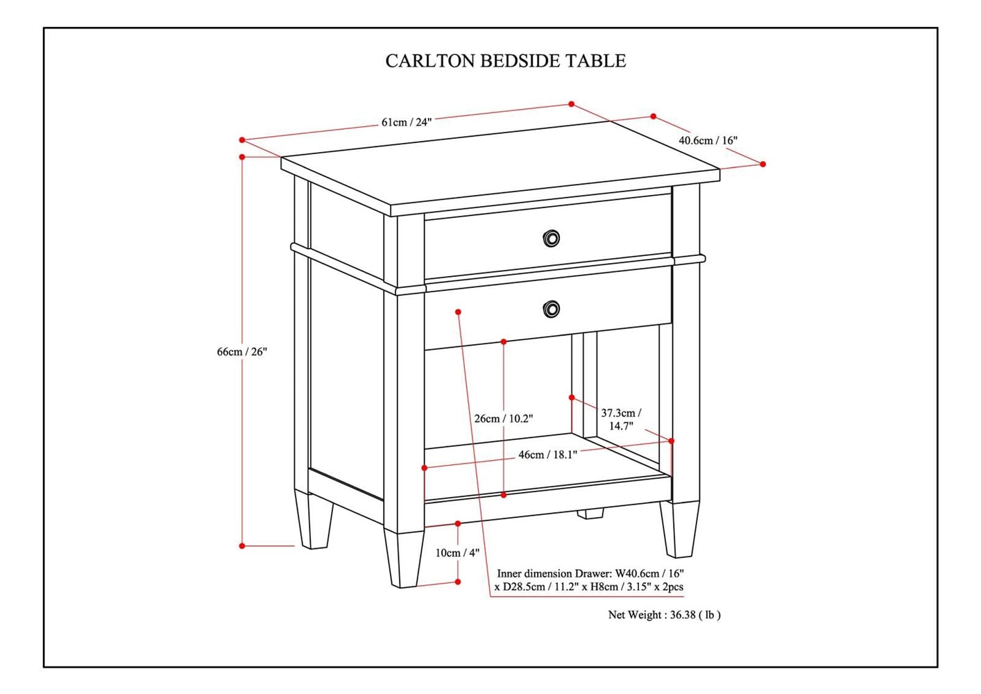 Simpli Home 3AXCCRL-11GR nightstands - View #9