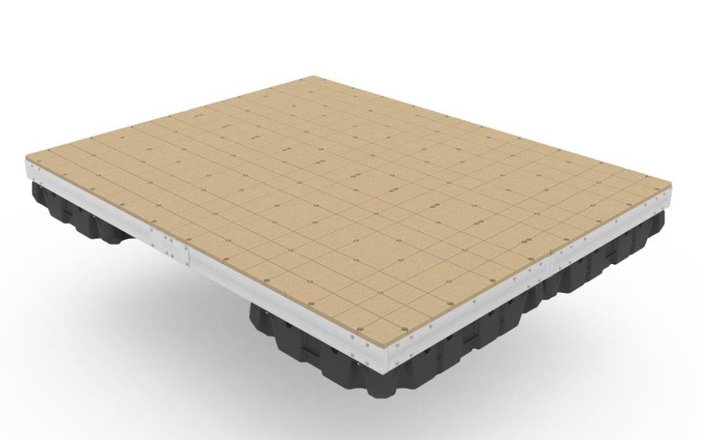 PlayStar KT 15058 Aluminum 8X10 Floating Swim Raft W/O Ladder Build It Yourself