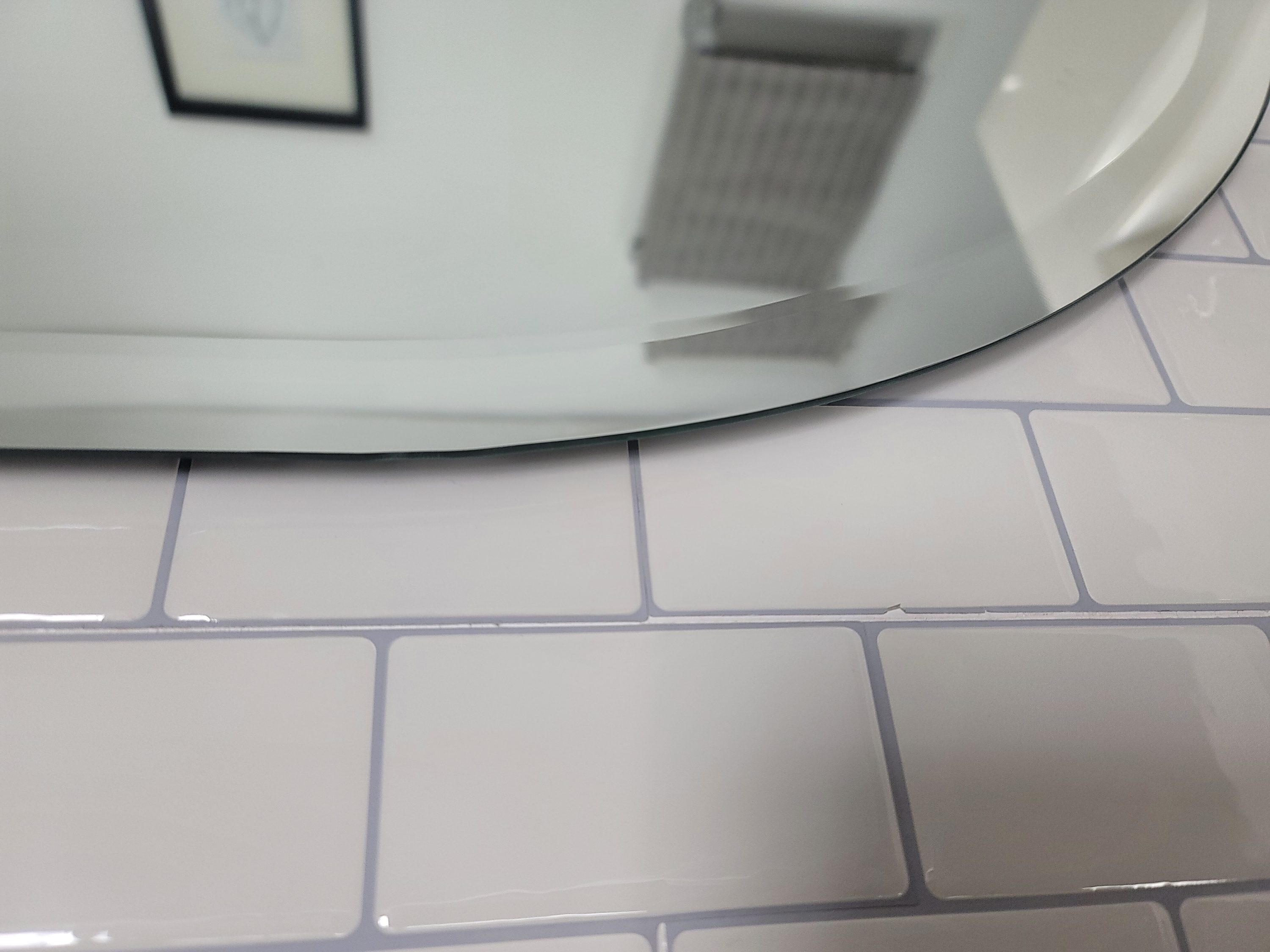 Khloe Frameless Rectangular Vanity Mirror with Beveled Edges