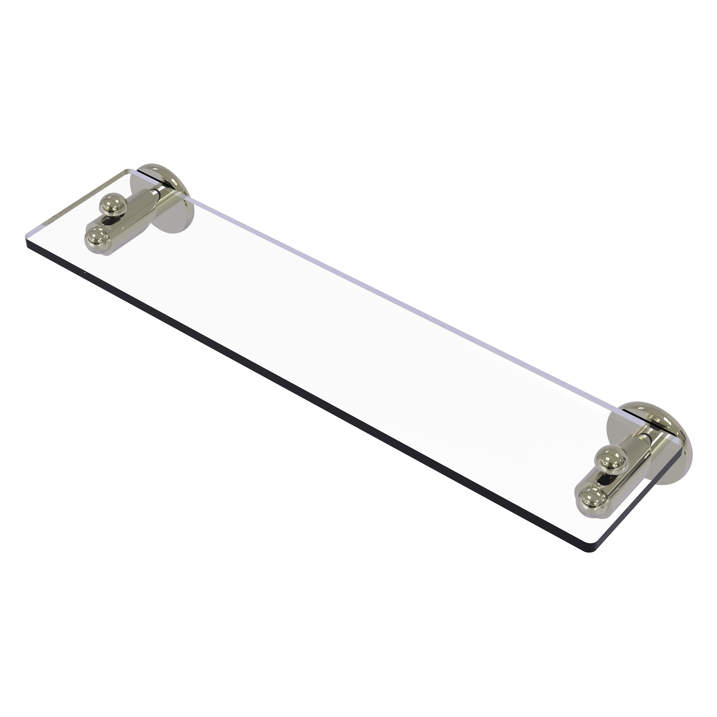Allied Brass SH-1/22-PNI Soho Polished Nickel Wall mount Bathroom Shelf ( 22-in x 2.75-in x 5-in )