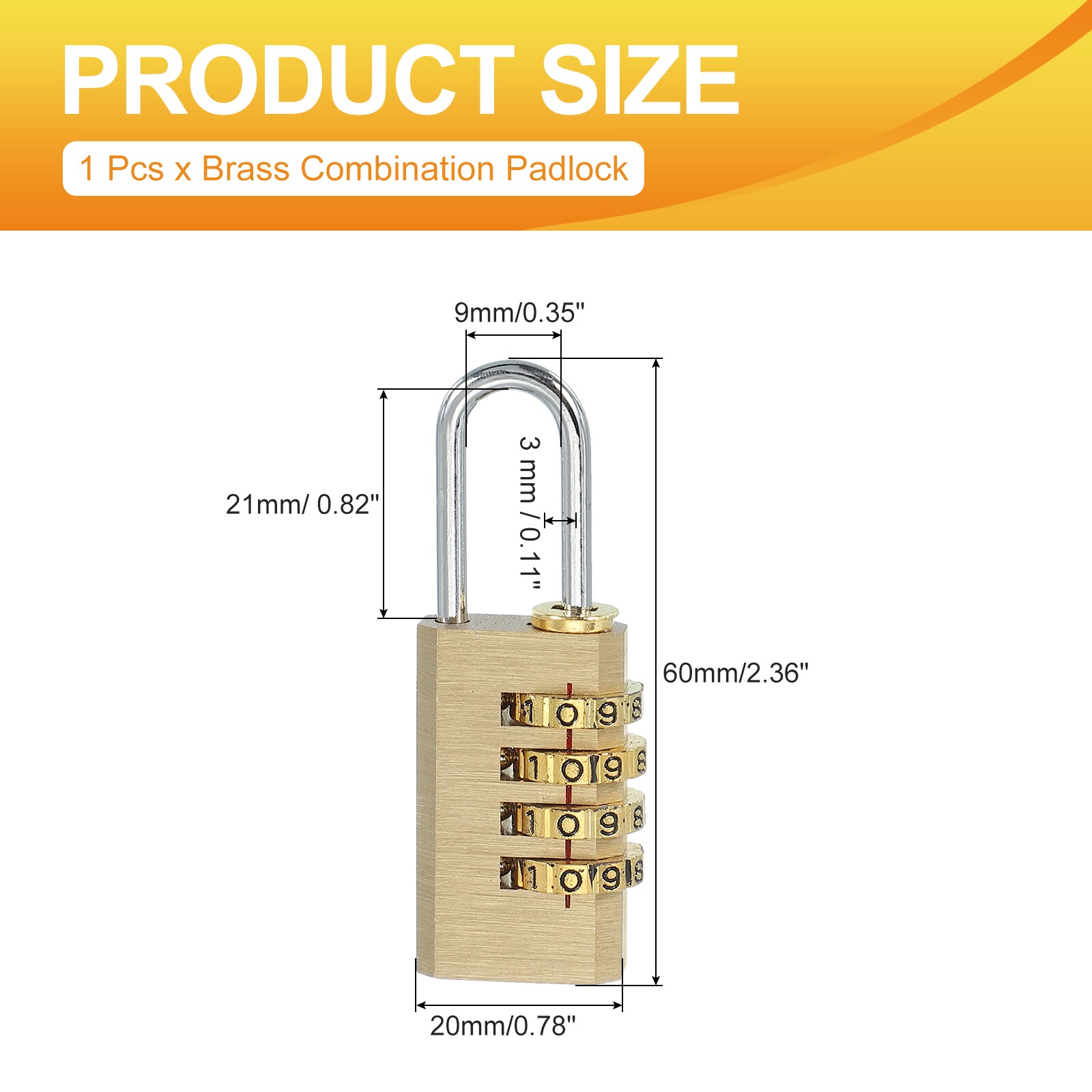 PATIKIL S26020200UX8074 Padlocks-Locks-Cables - View #2