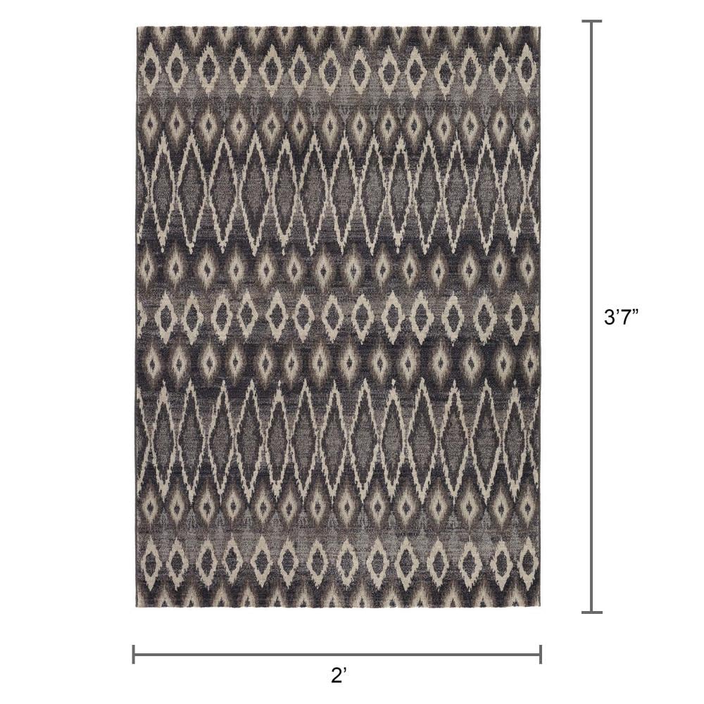 Easton Gray Synthetic Transitional Area Rug
