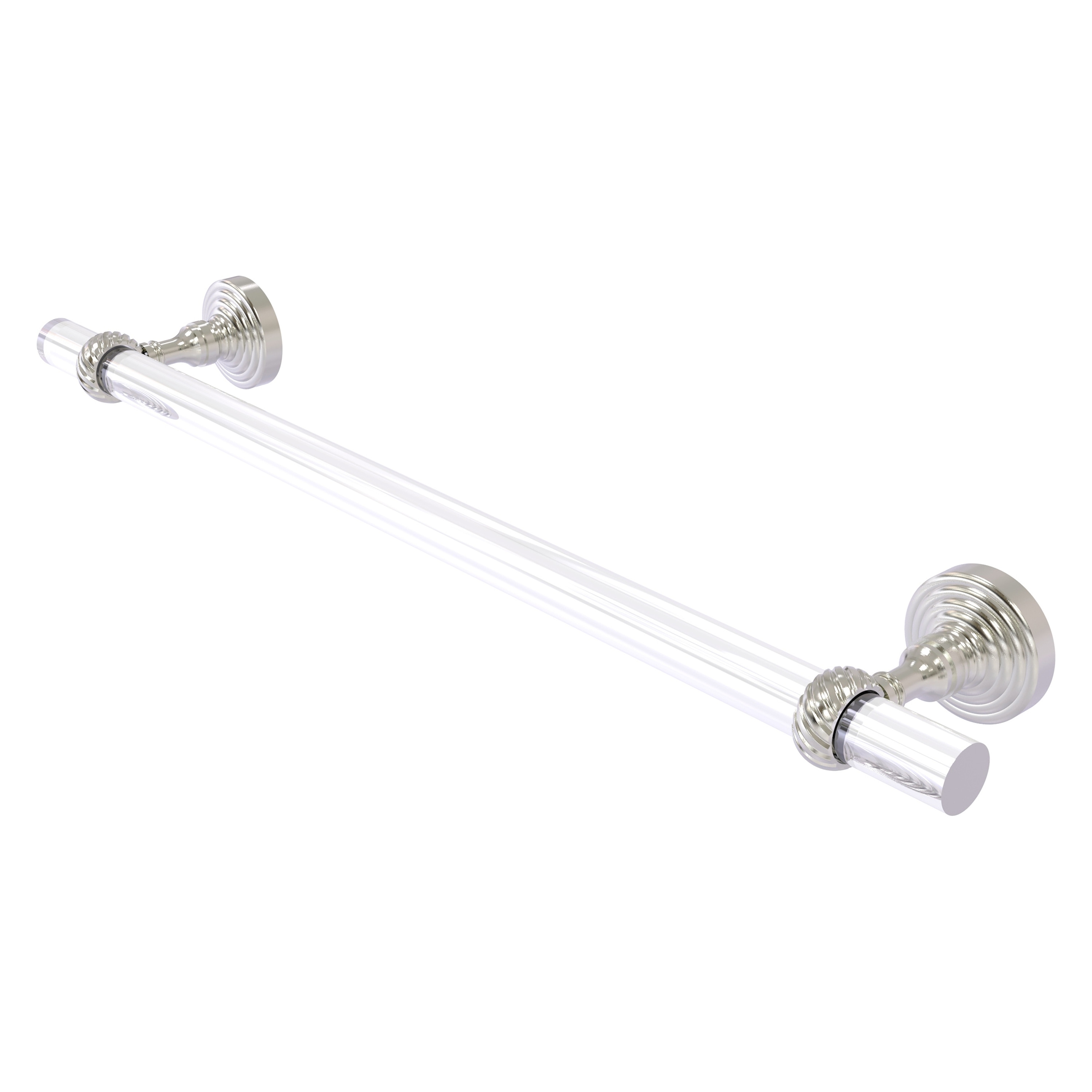 Allied Brass PG-41T-30-SN Pacific Grove 30-in Satin Nickel Wall mount Single Towel Bar