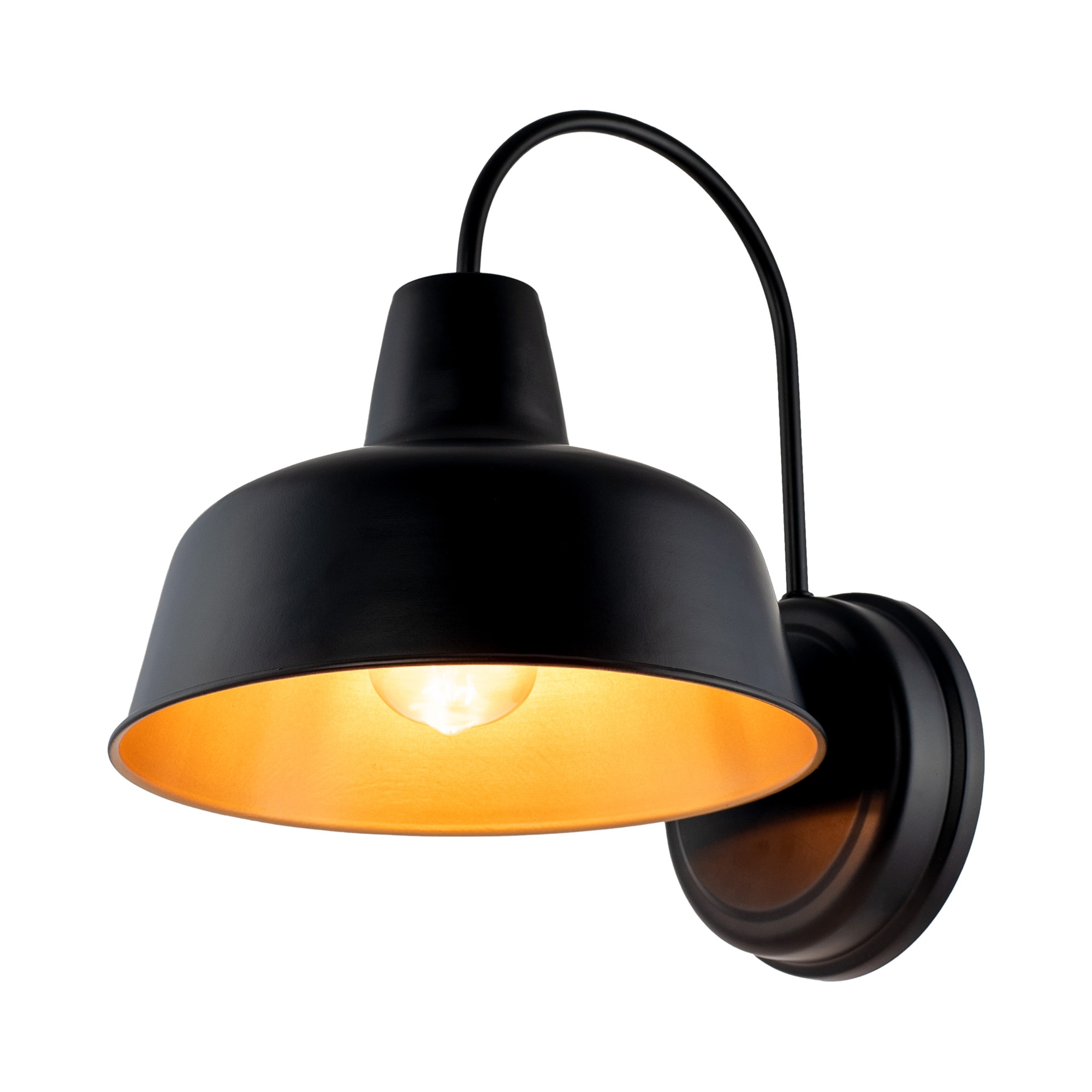 Forclover ALTCH-1895B Matte Black Outdoor Lantern 1 -Light 13-in H Matte Black Hardwired Outdoor Wall Light