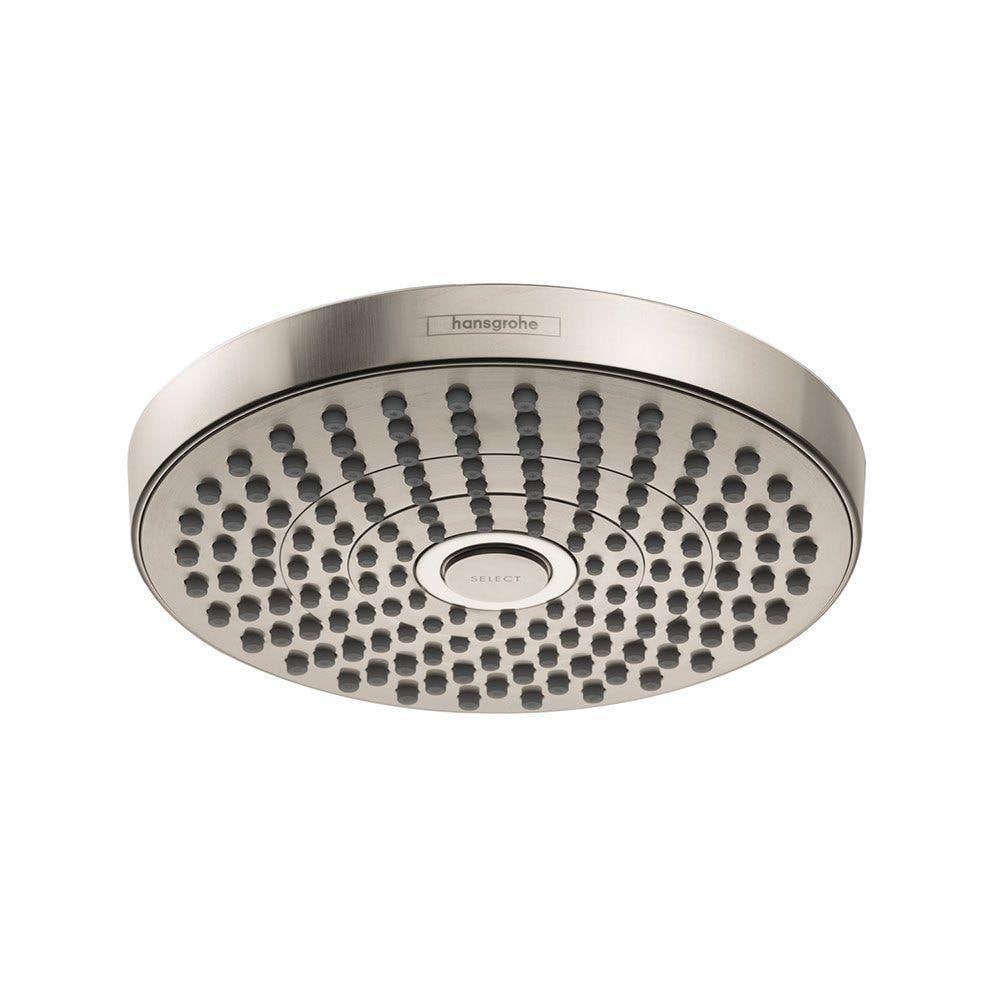 Hansgrohe Croma Brushed Nickel Round Rain Fixed Shower Head 2 Gpm 7 6