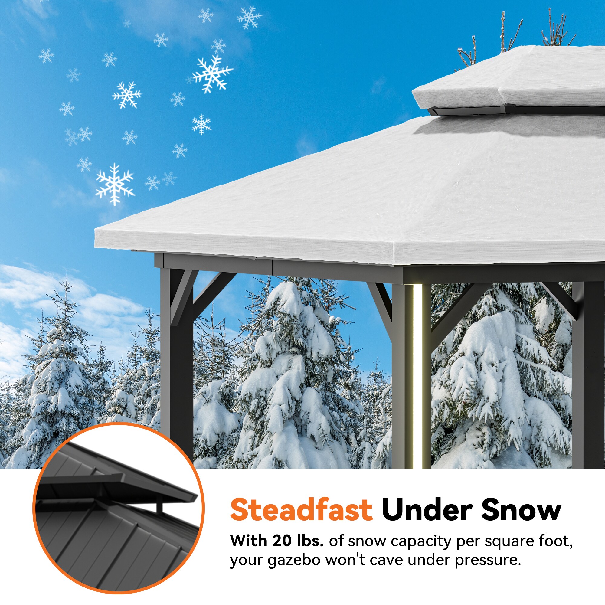 ELEVATE OUTDOORS IG10600042-1220N Wood-Resin-Gazebos - View #5