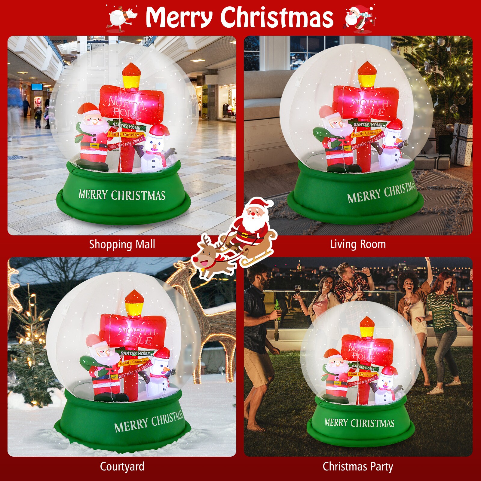 WELLFOR HYG23891US Christmas-Inflatables - View #7