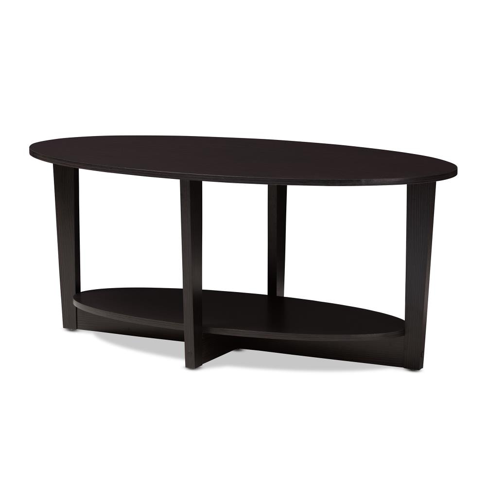 Baxton Studio Belina Wenge Modern Coffee Table with Storage in the