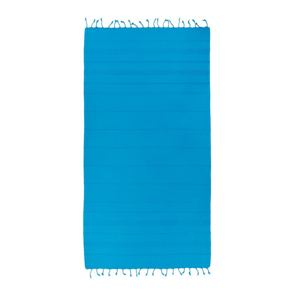 Linum Home Textiles SMR45 Turquoise Turkish Cotton Quick Dry Beach Towel (Summer Fun)