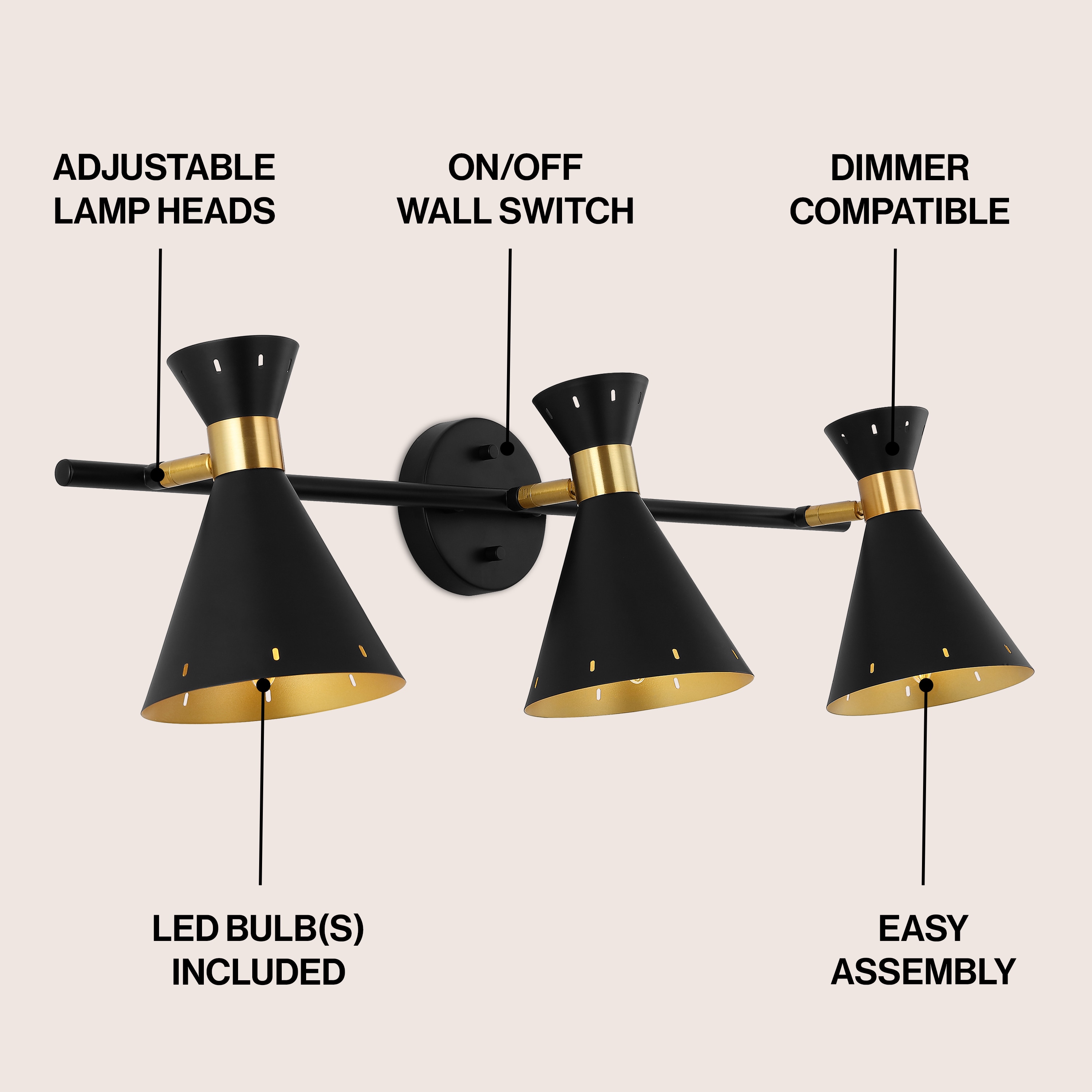 JONATHAN  Y JYL9905A Fixed-Track-Lighting - View #3
