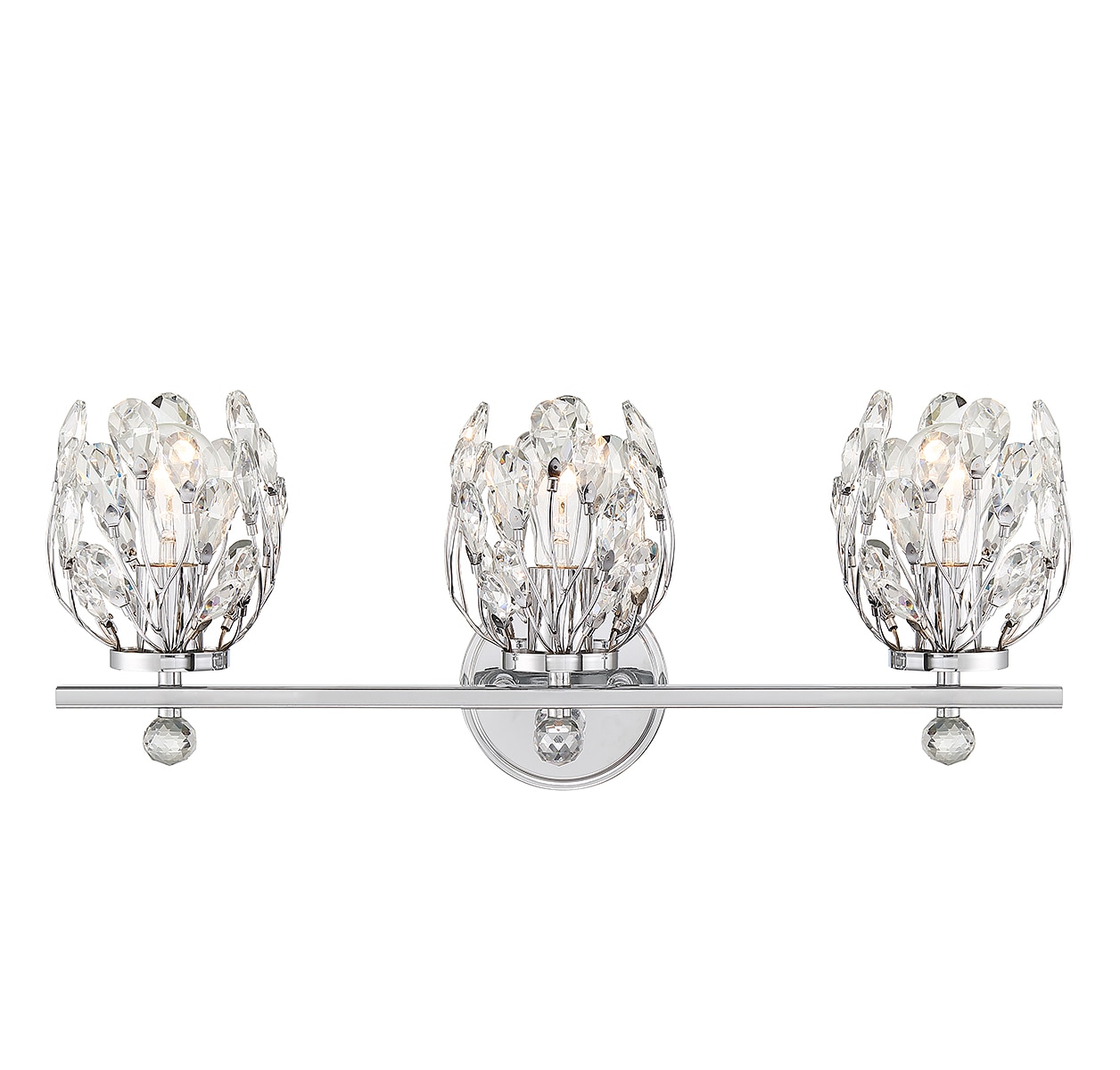 Savoy House 8-6601-3-11 Moreno 23.5-in 3 -Light Polished Chrome Vintage Vanity light