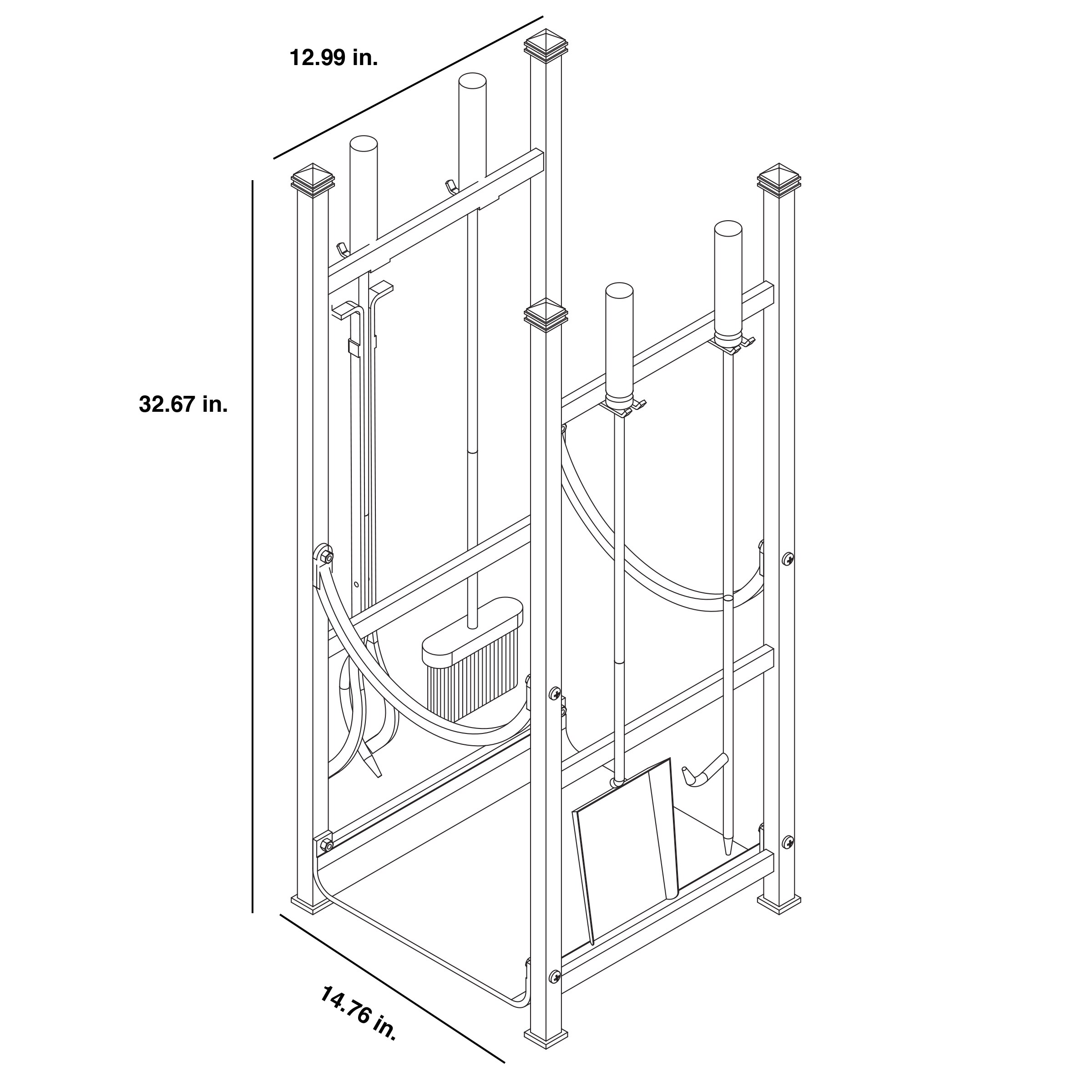 Style Selections 15850L Firewood-Storage - View #5