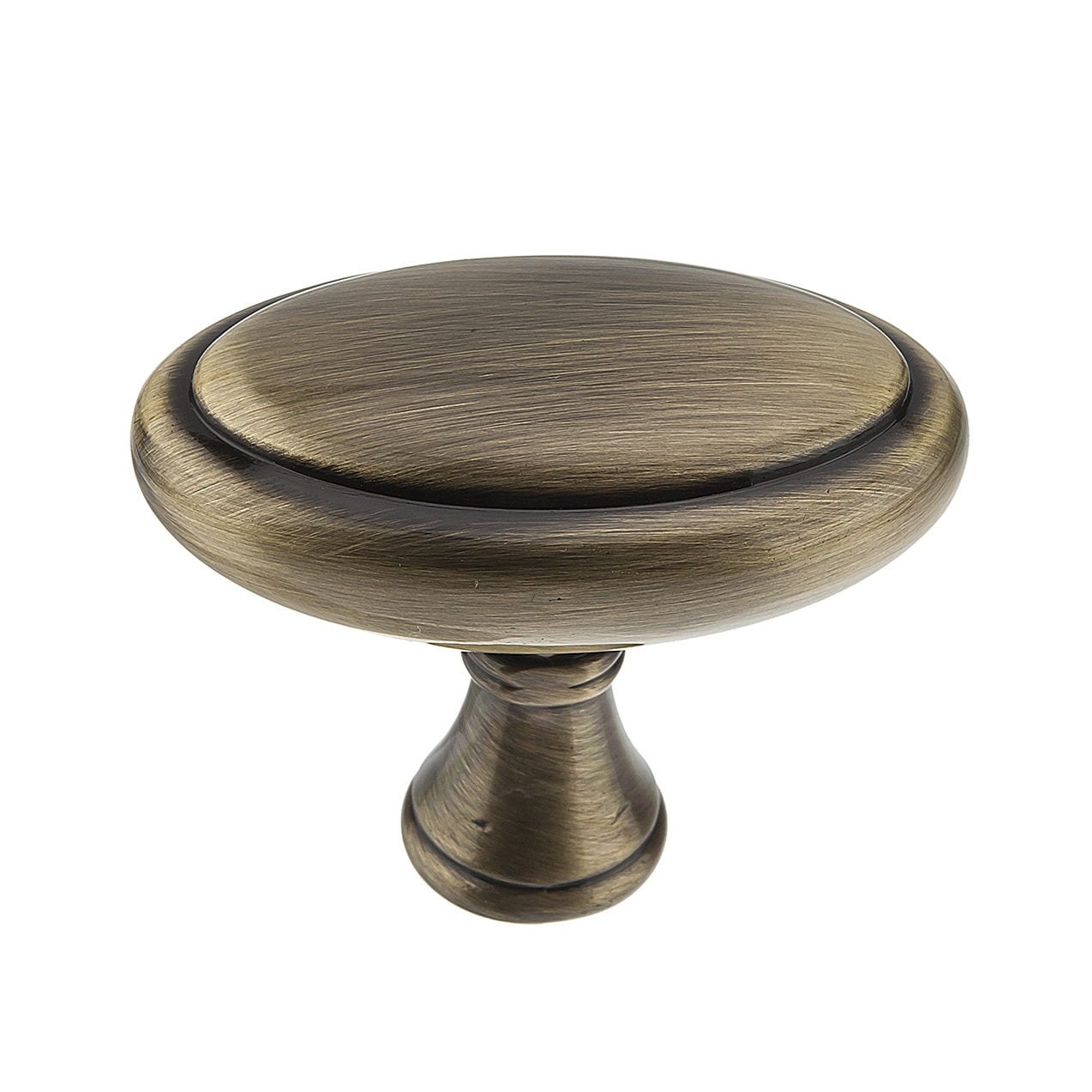 Richelieu BP79040AE Candiac 1-9/16-in Antique English Oval Traditional Cabinet Knob