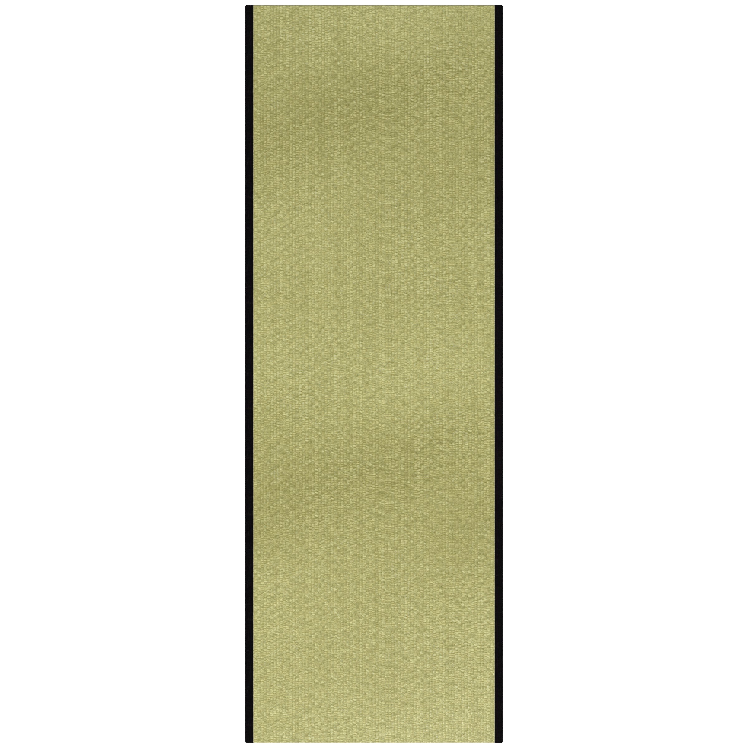 Handmade Full Size Black Rectangular Tatami Mat