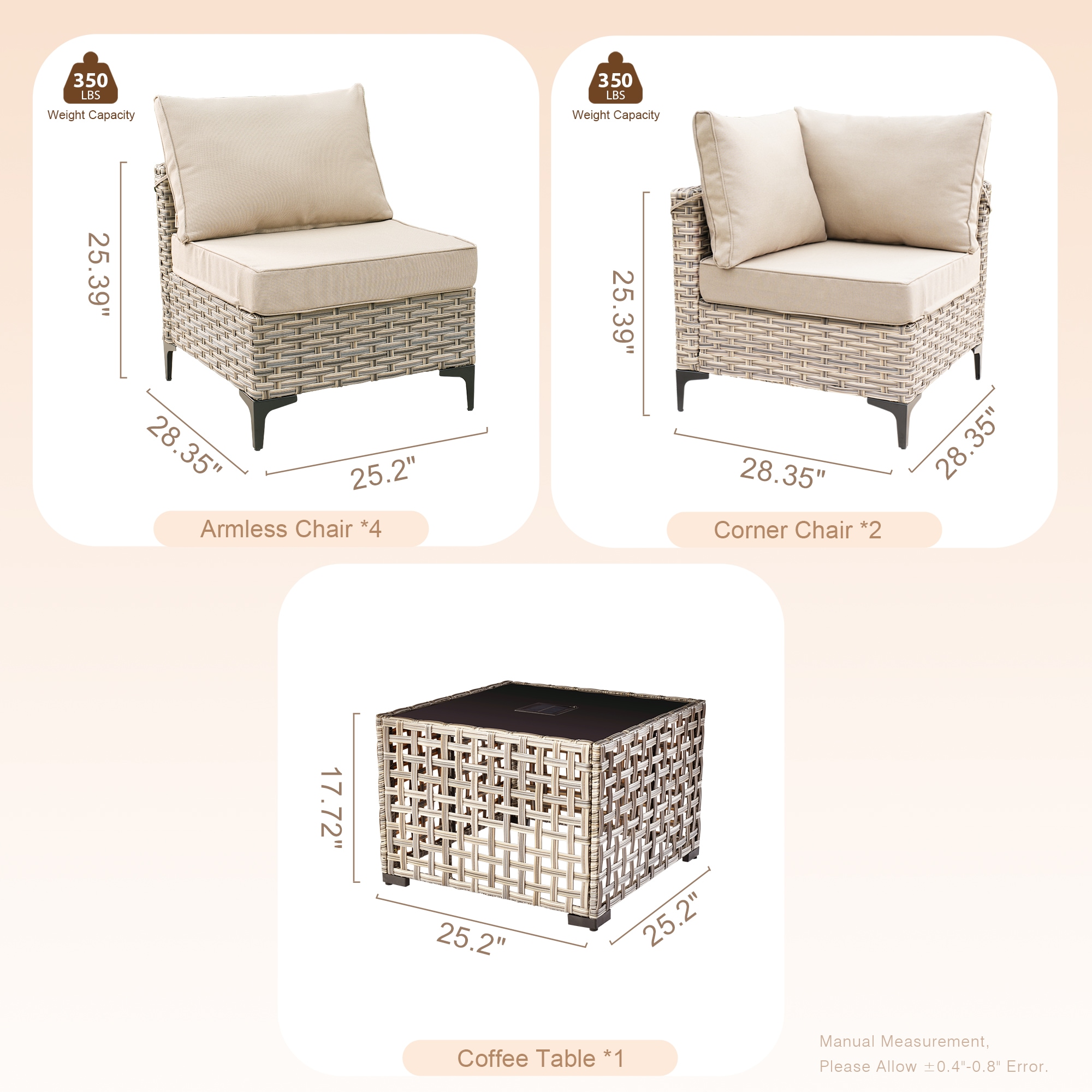 Pouuin SKT607 Patio-Sofas-Daybeds - View #2