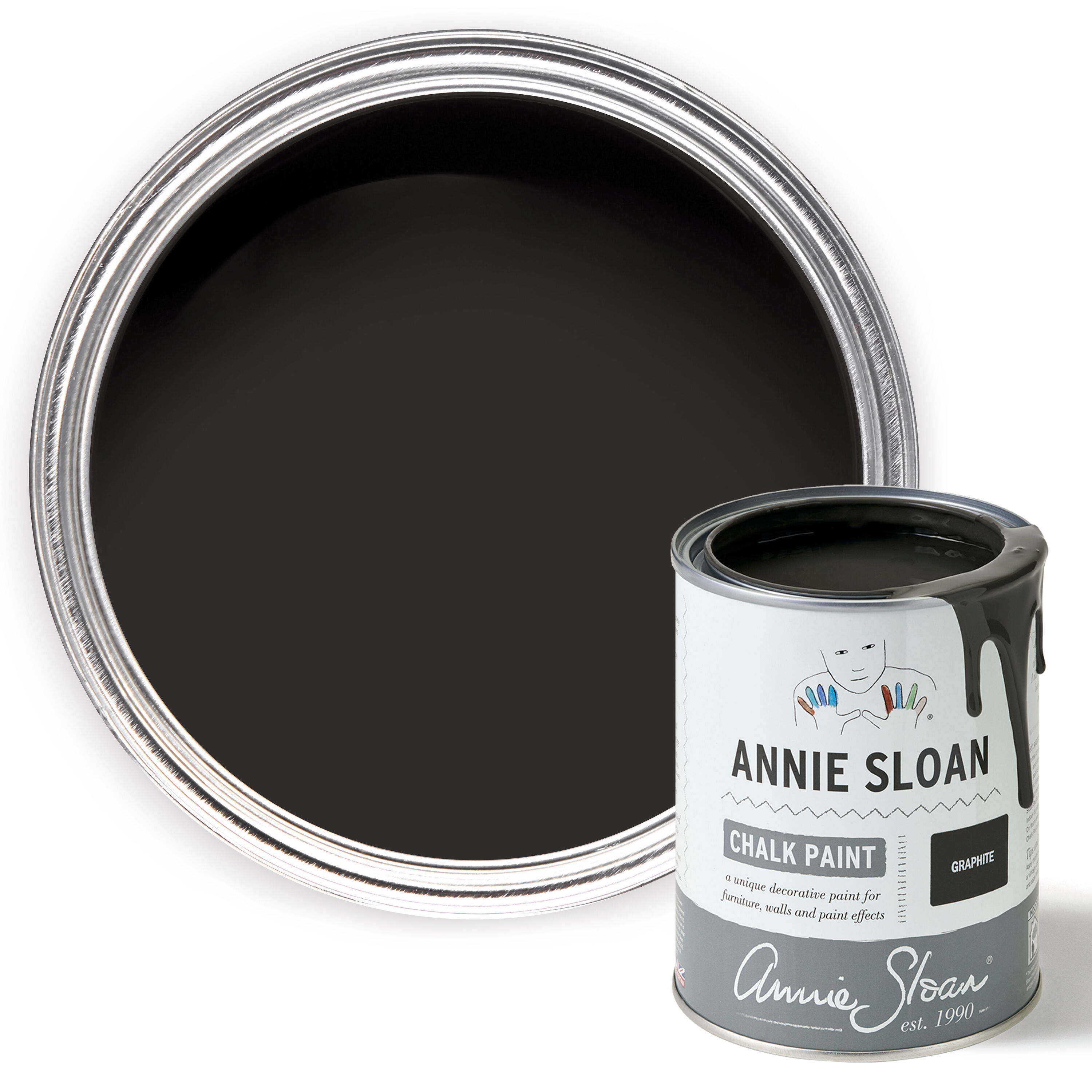 Annie Sloan P032GRA.5001.01 Flat Graphite Chalky ( 1-pint )