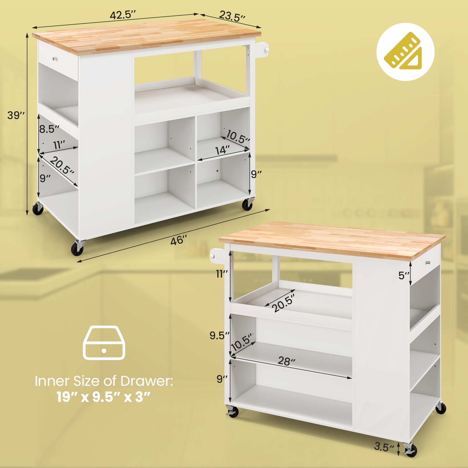 Slickblue D-CO-HW16155CK Kitchen-Furniture - View #4