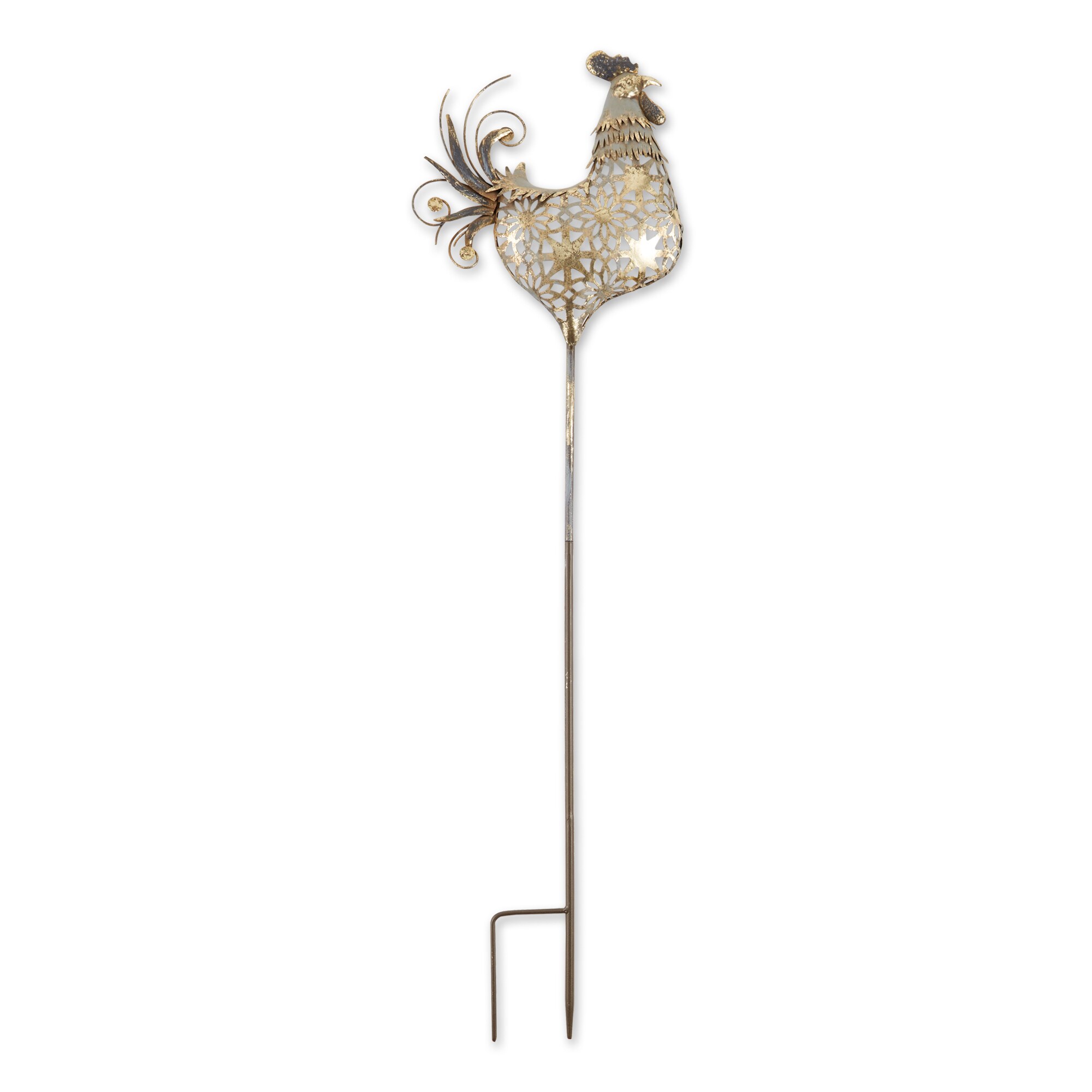 Zingz & Thingz 4506178 35.5-Inches Rooster Metal Animals Stake