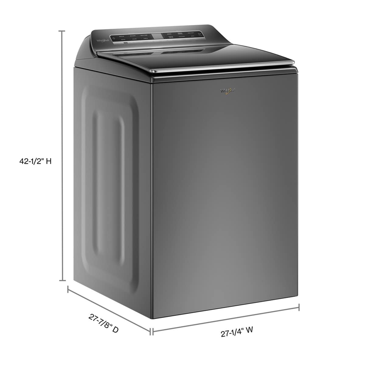 Whirlpool WTW8127LC Tl-Wash - View #3