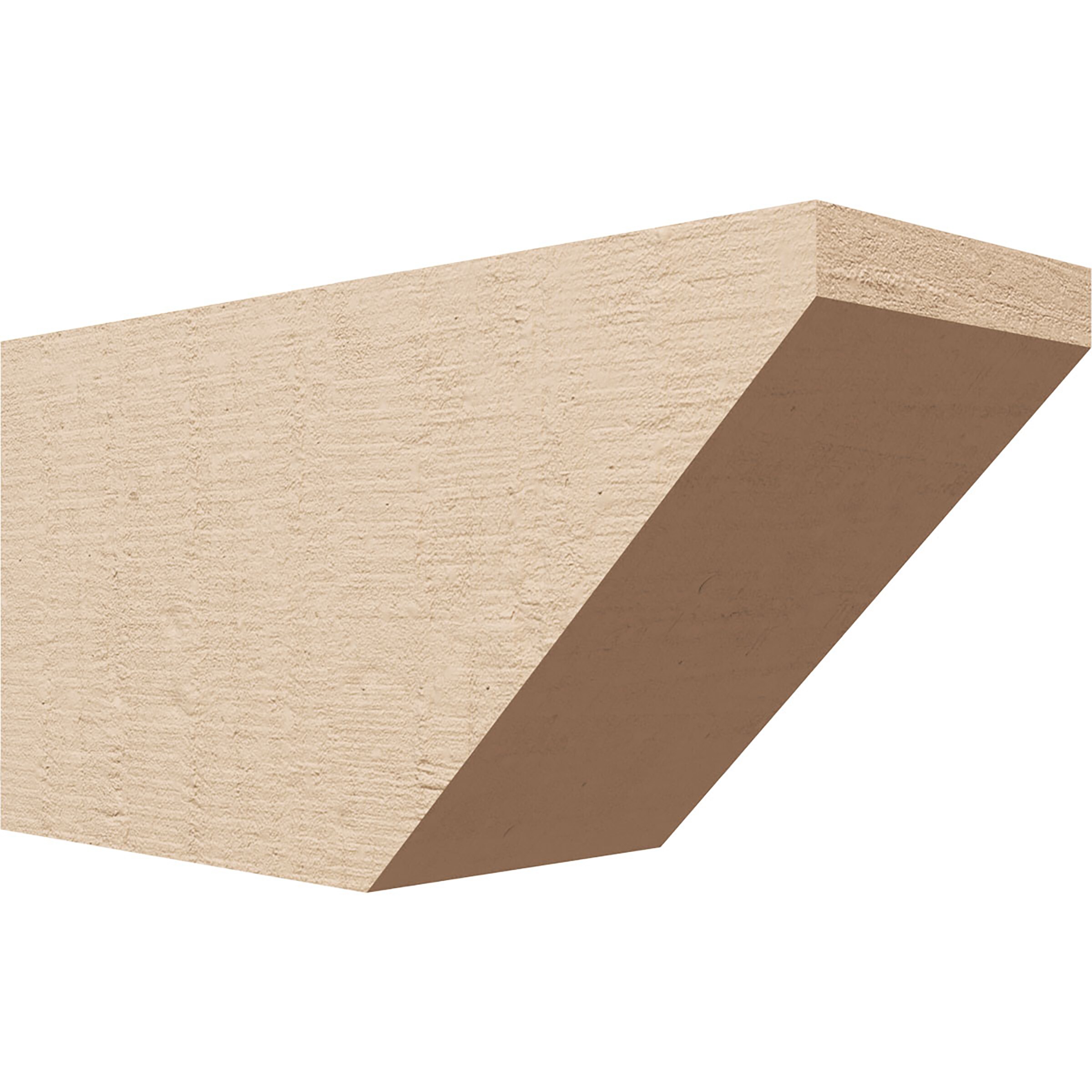 Ekena Millwork RFTU06X08X16CONRCPR Concord Woodgrain 6-in X 8-in X 16-in Brown Urethane Standard bracket