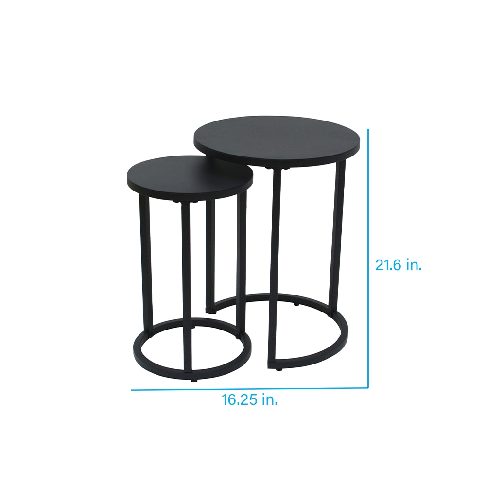 Style Selections Round Outdoor End Table 16.25-in W x 16.25-in L in the  Patio Tables department at Lowes.com