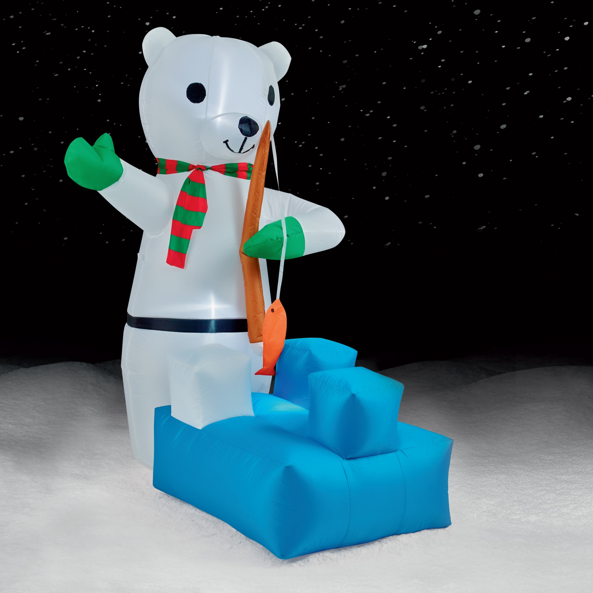 Brite Star 49-112-00 5-Feet Lighted Bear Christmas Inflatable