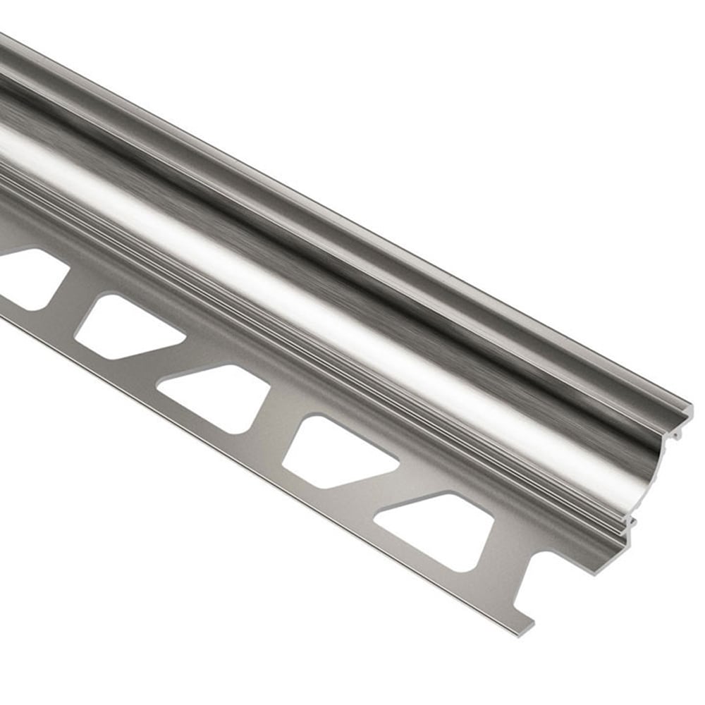 Schluter Systems AHK1S100ATGB Dilex-AHK 0.375-in W x 98.5-in L Brushed nickel anodized aluminum Aluminum Cove base Tile Edge Trim