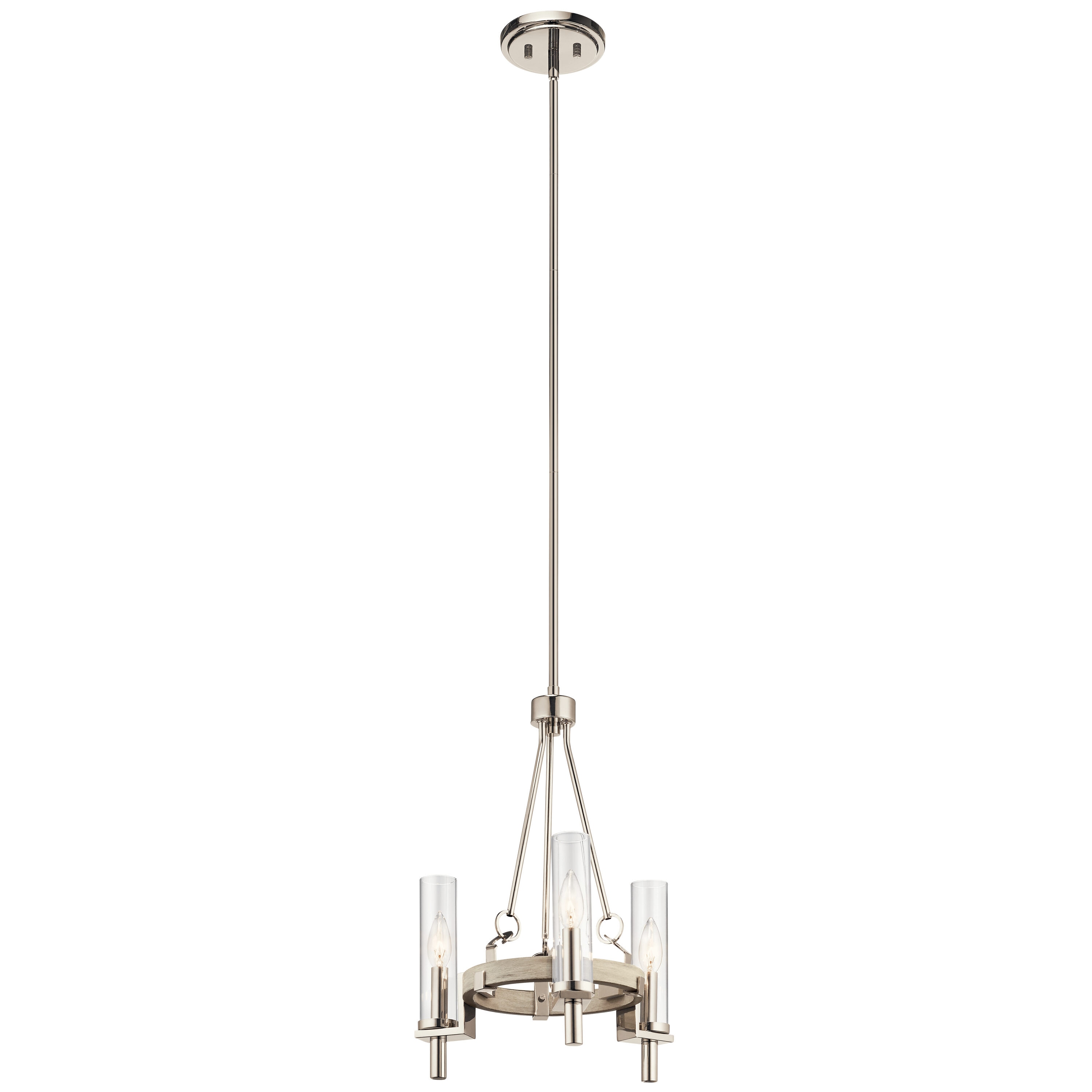 Kichler Telan 3-Light Off-white Farmhouse Chandelier