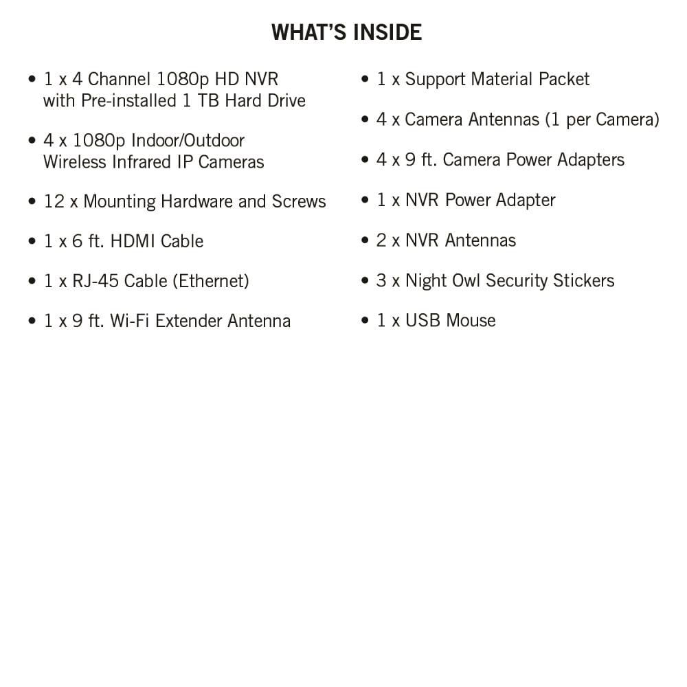 Night Owl WNVR201-44P-B  - View #5