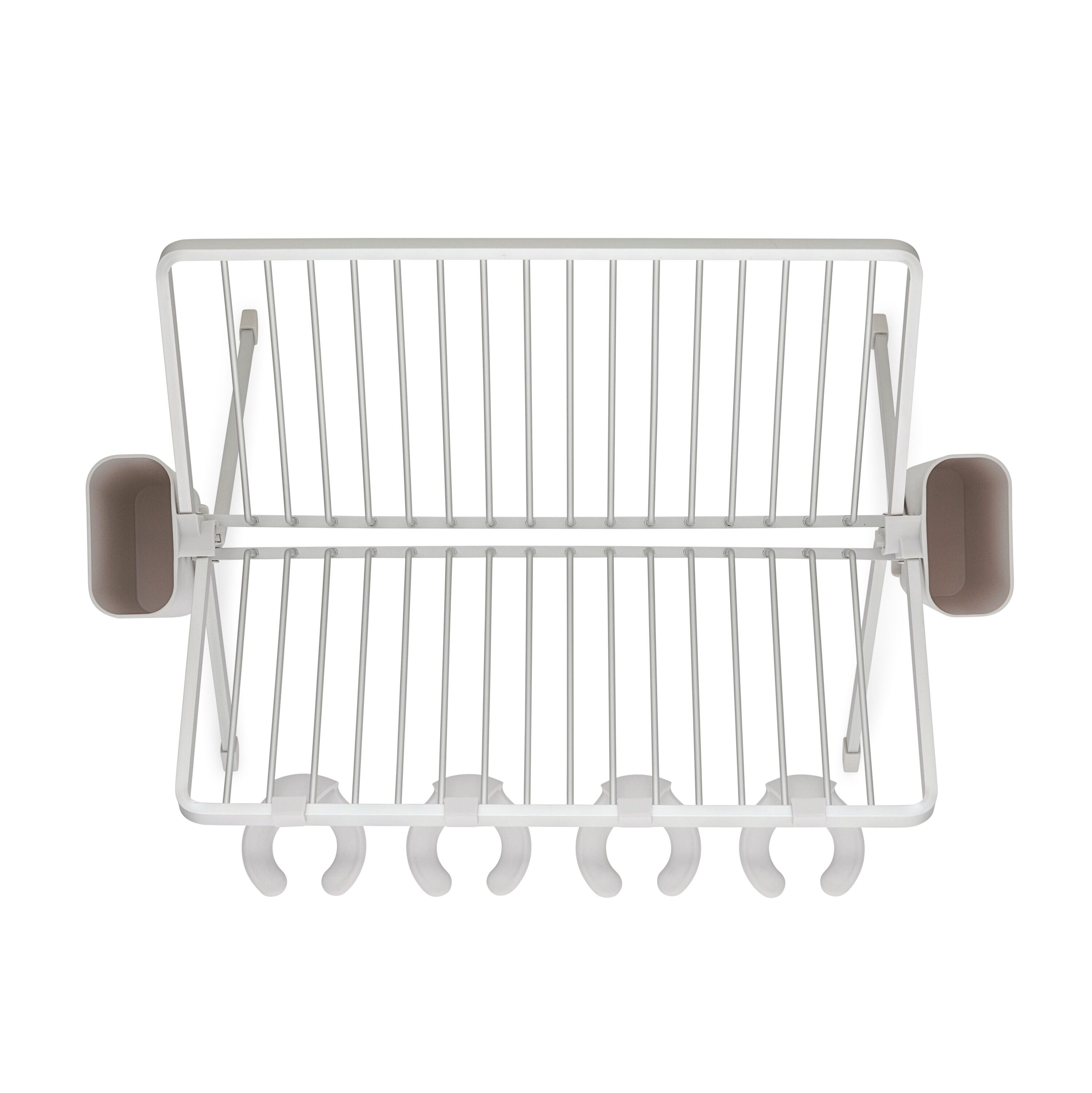 Hastings Home 12.5-in W x 16.5-in L x 13-in H Wood Dish Rack at