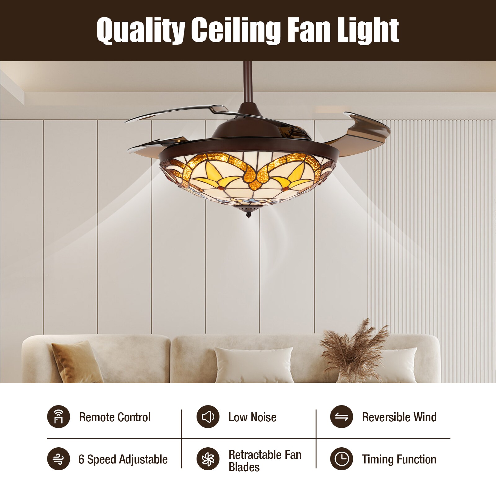 Oukaning HG-HCX7016-871US Ceiling-Fans - View #2