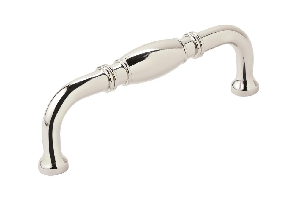 Polished Nickel Traditional Cabinet Pull with Mounting Hardware
