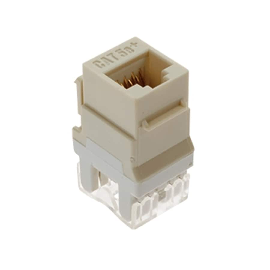 Legrand F3450-LA-V5 5 -Pack Plastic CAT5e Ethernet Wall Jack