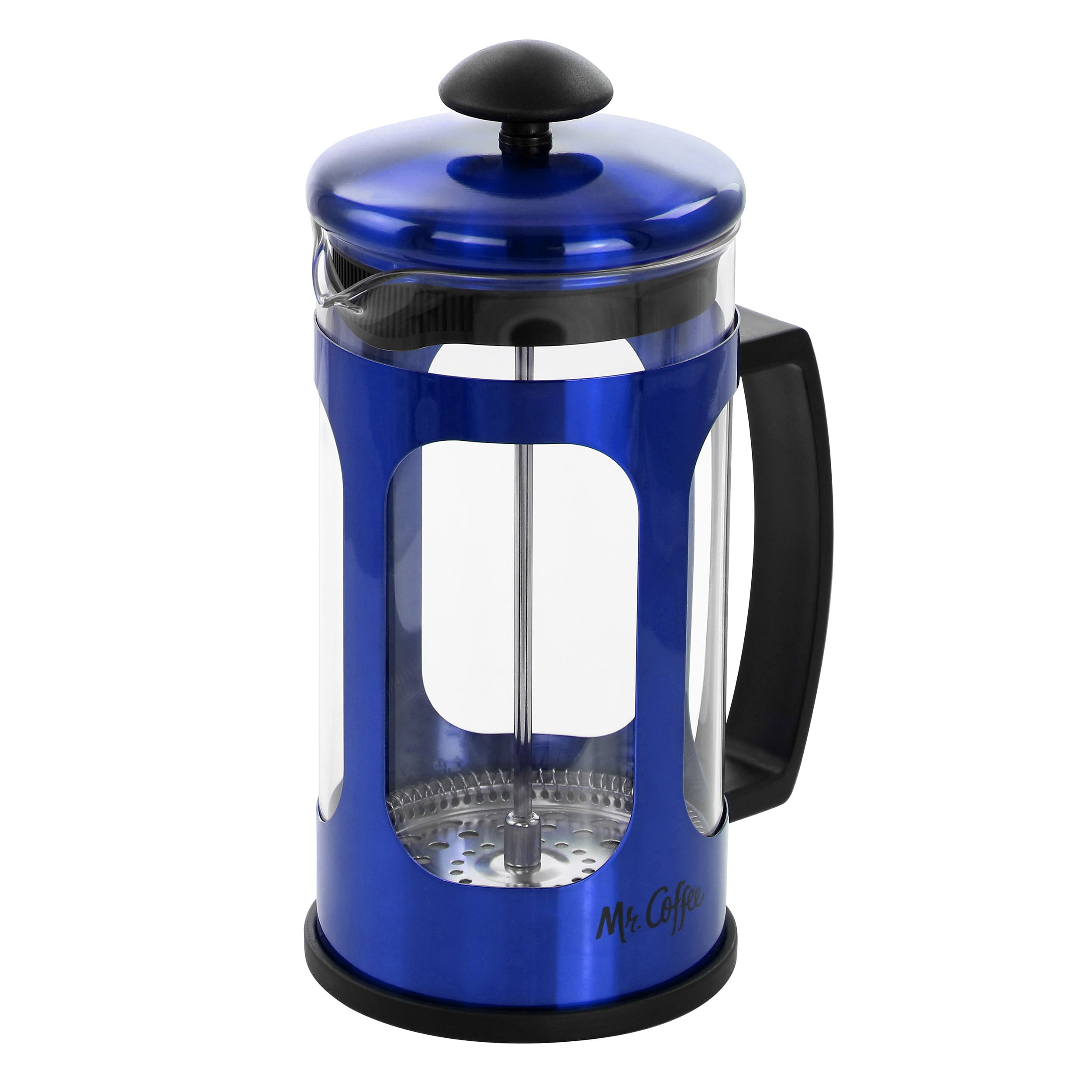 French Press Coffee/Tea Maker 34 OZ with 2 Replaceable Filter, Camping  Large Coffee/Tea Press of bamboo handle and Heat Resistant Glass, Cold Brew  French Press