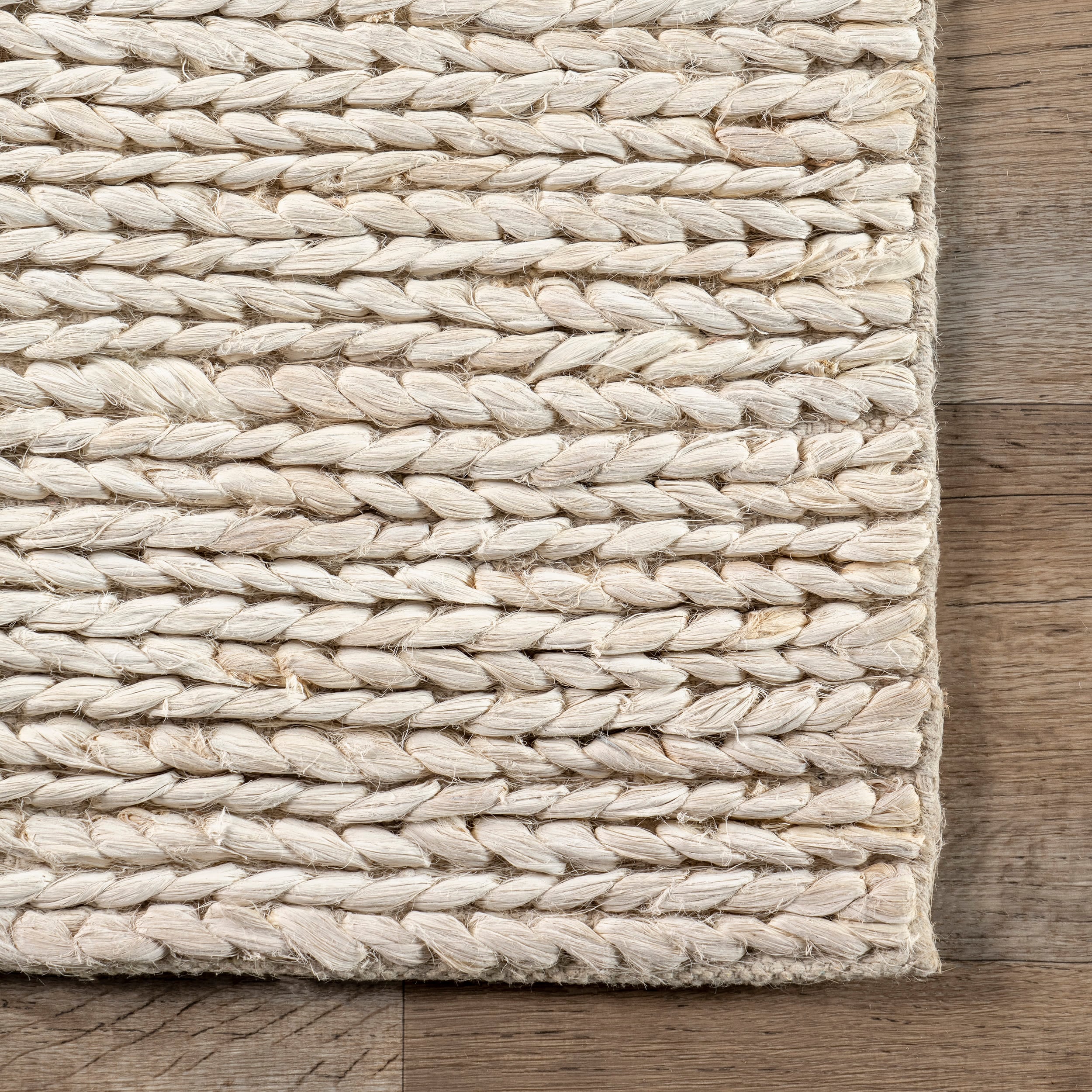 Lauren Liess x Rugs USA Esmee 5 X 8 (ft) Jute Off White Indoor Solid ...