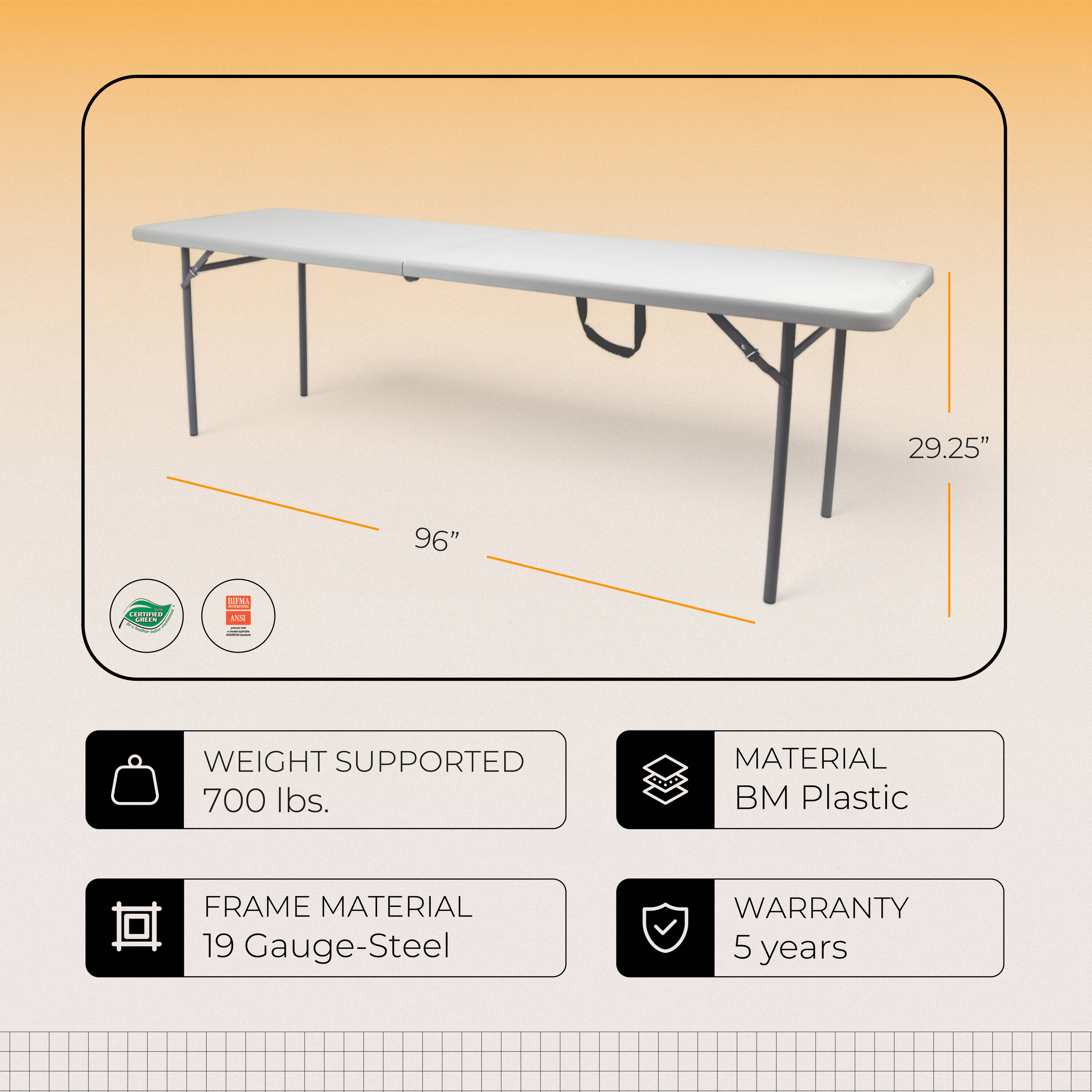 Hampden Furnishings HMDMSFT3096 Folding-Tables - View #2