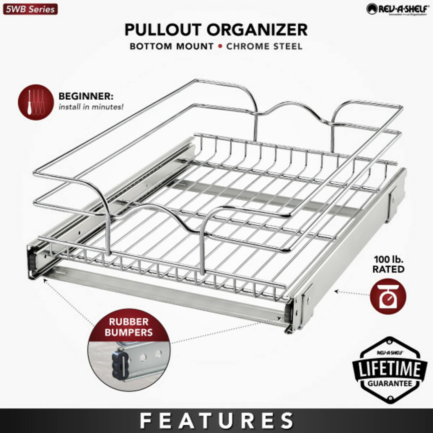 Rev-A-Shelf 167708 Pull-Out-Cabinet-Baskets - View #3