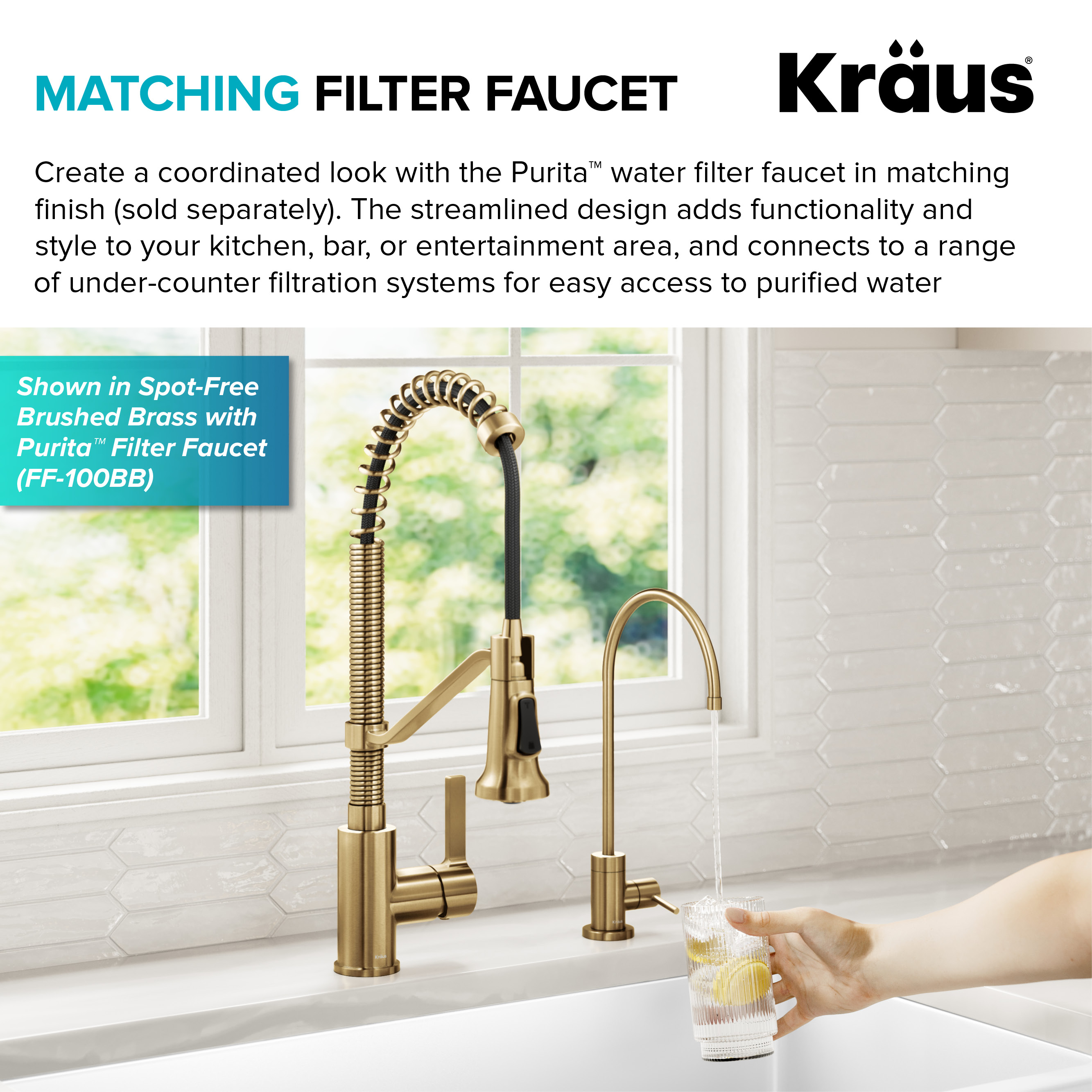 Britt Spot-Free Stainless Steel Commercial Style Pull-Down Kitchen Faucet