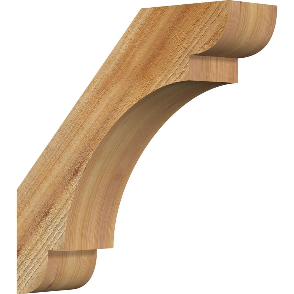 Ekena Millwork BRC04X16X16OLY00RWR 4-in x 16-in x 16-in Western Red Cedar Unfinished Wood Olympic rough sawn