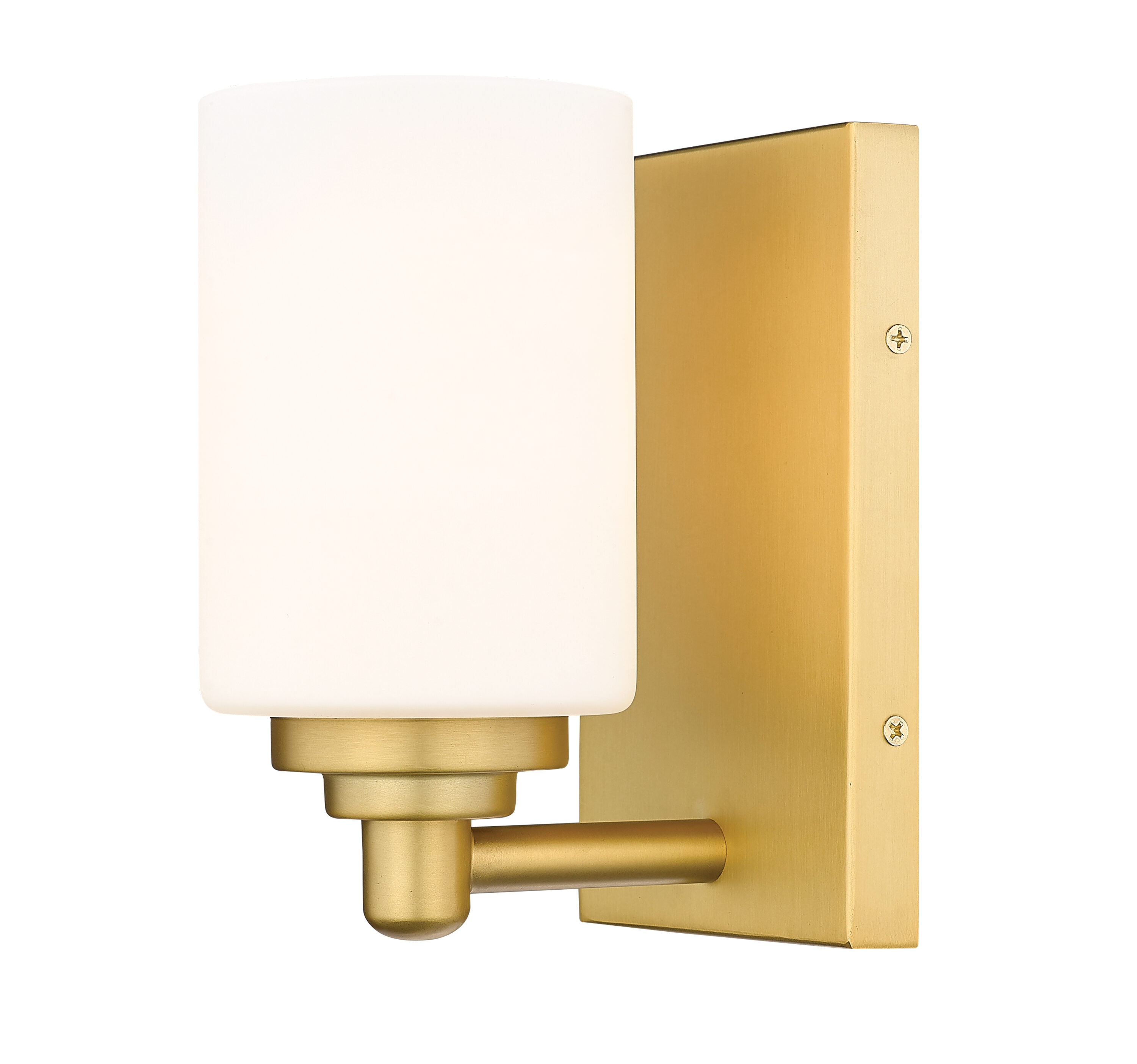 Z-Lite 485-1S-BG Soledad 4.5-in 1 -Light Brushed Gold Transitional Vanity light