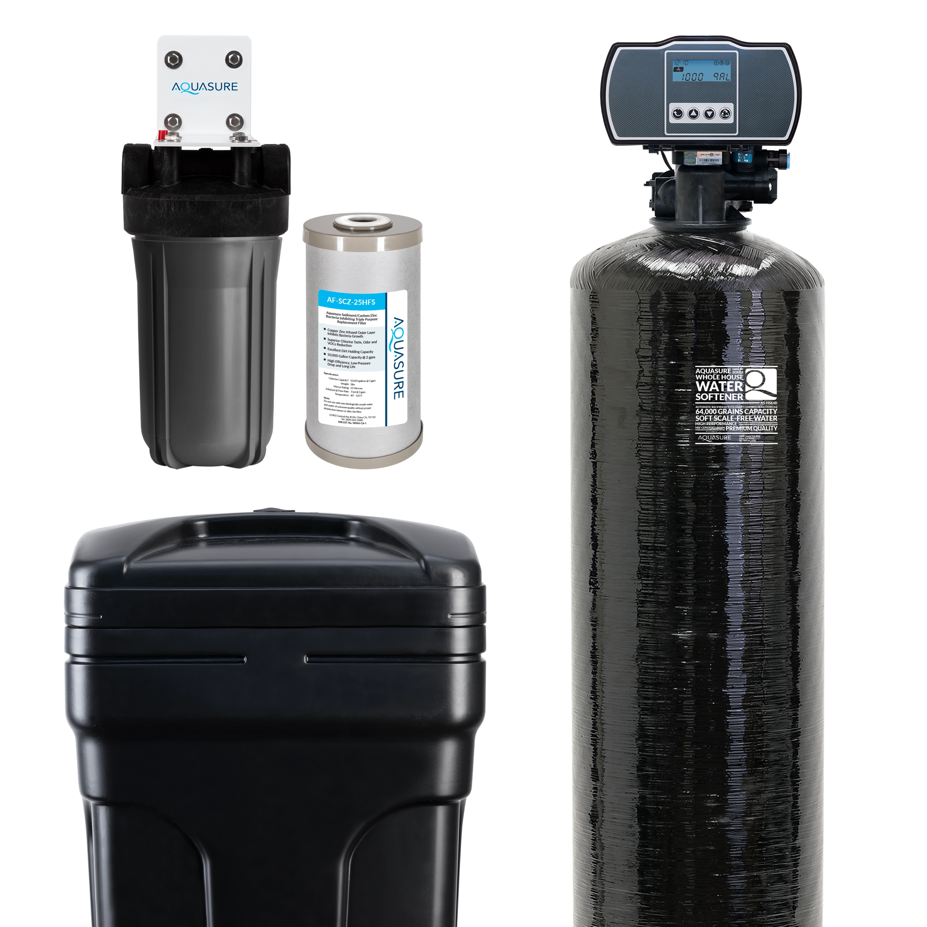 Aquasure Harmony 64000-grain Water Softener System In The Water 