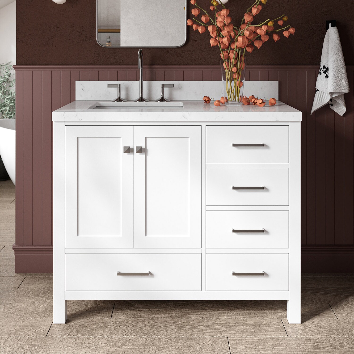 ARIEL A043S-L-BC-WHT vanities - View #2