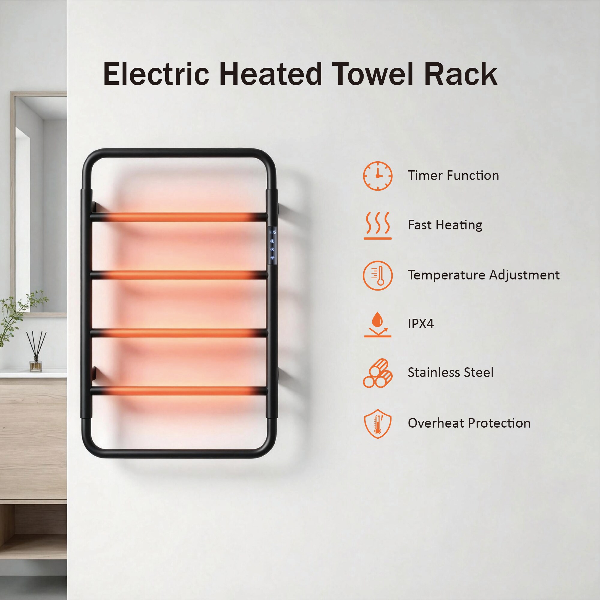Trivework AQETW01-BL-4A-201Z Towel-Warmers - View #5