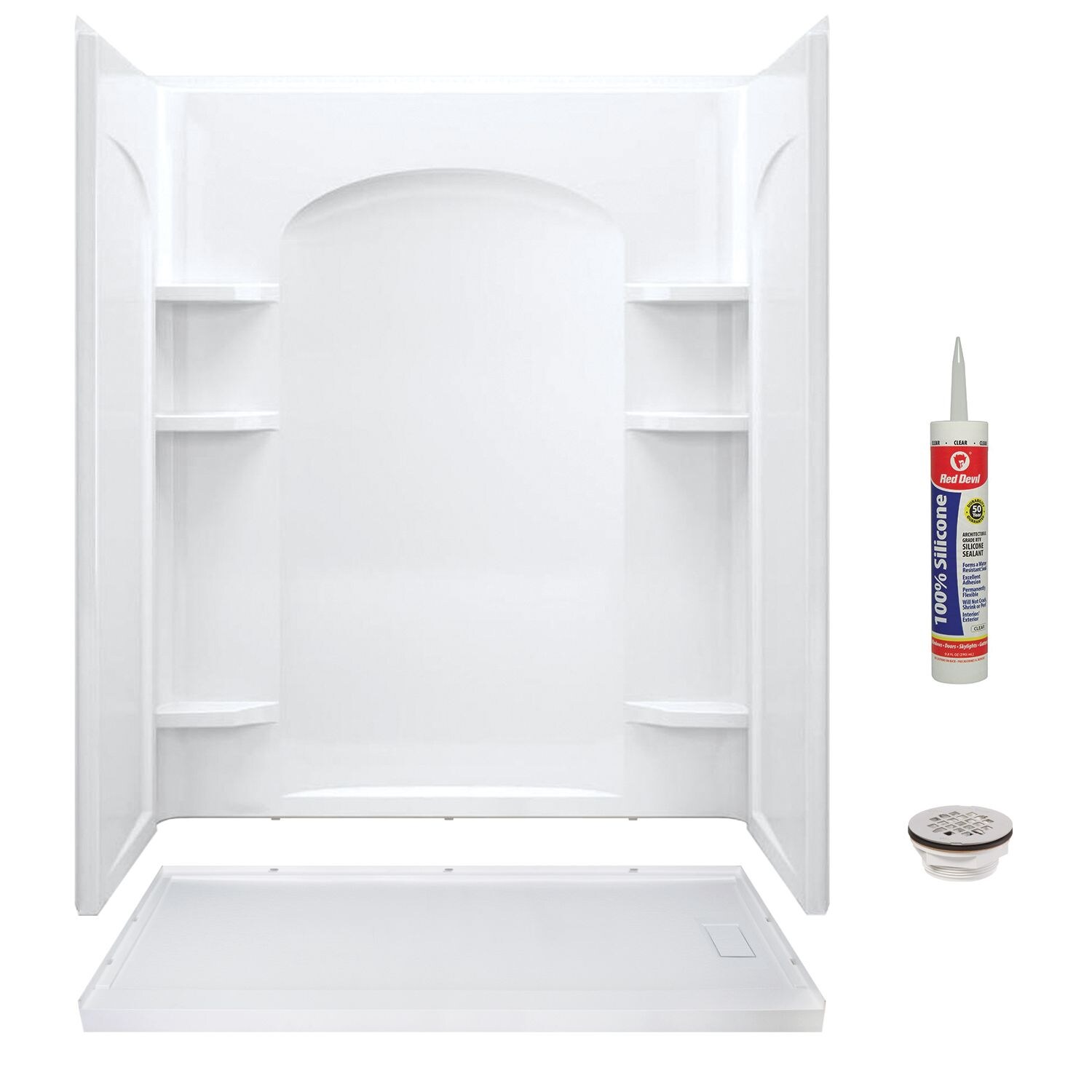Transolid KCS-FLUN6030R-31 Alcove-Shower-Kit - View #3