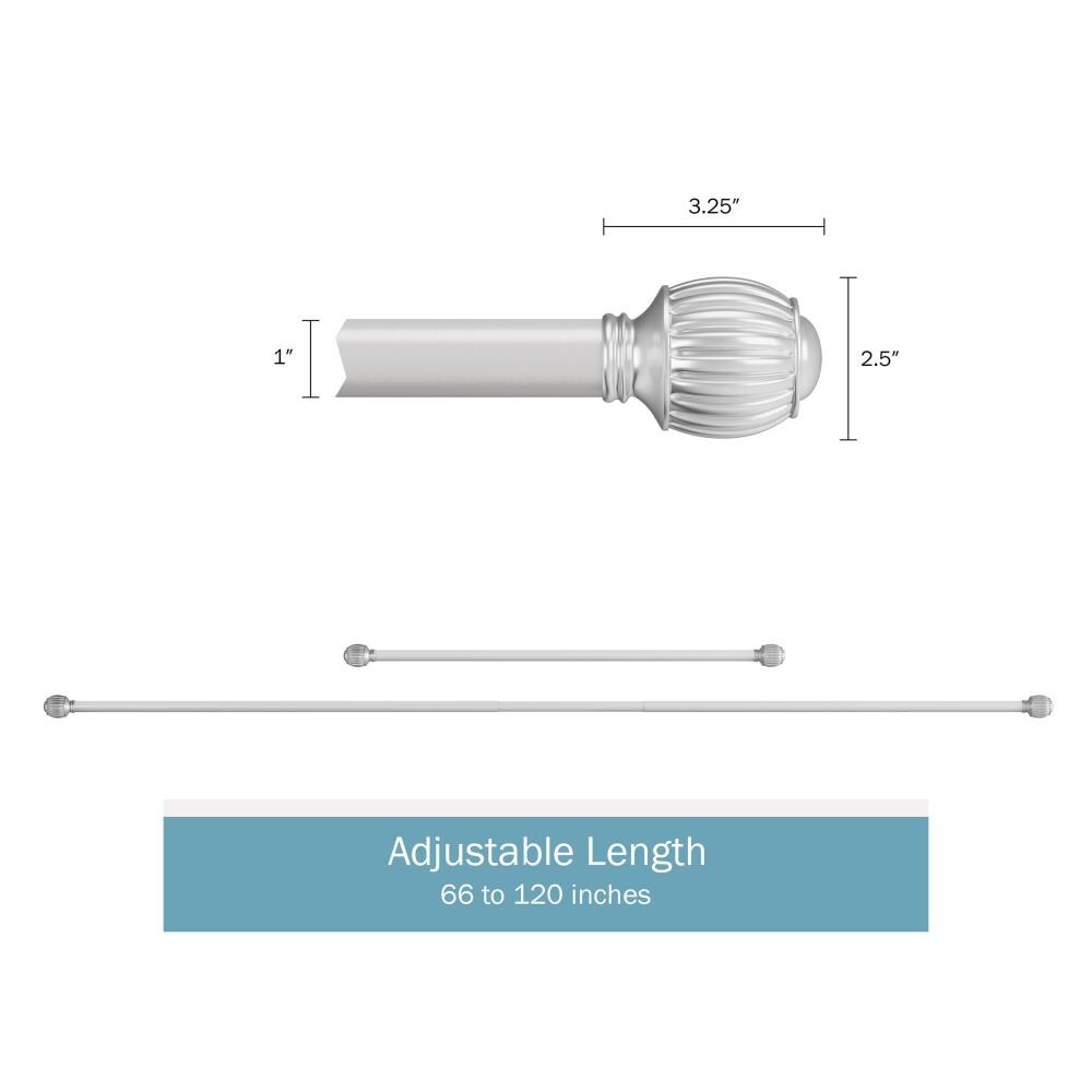 Hastings Home 569802WTM Curtain-Rods - View #4