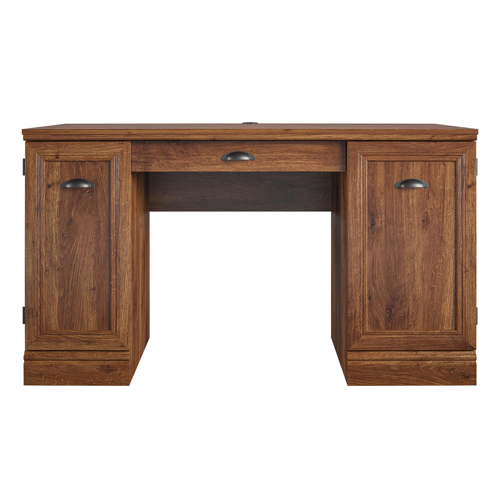 Ameriwood Home Delaney 53.6in Brown Rustic Computer Desk at