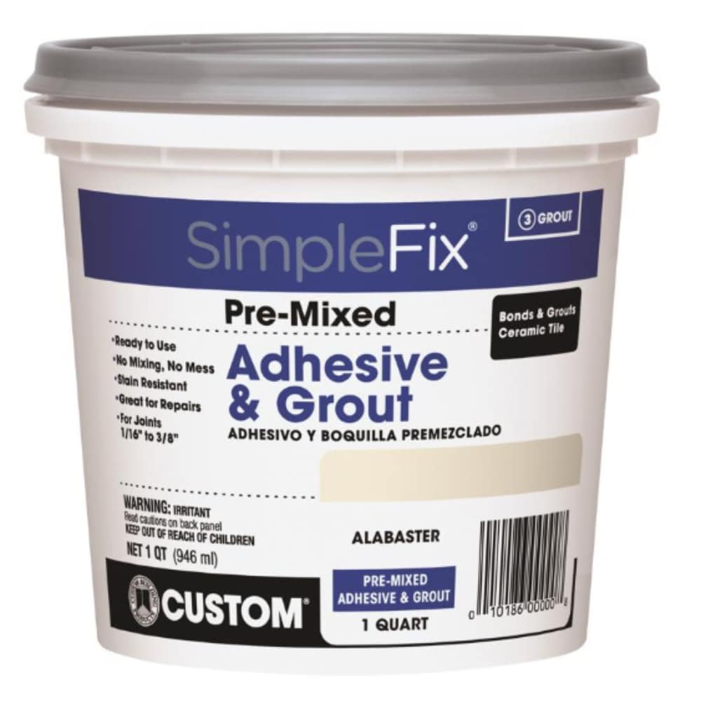 Custom Building Products  SimpleFix Indoor Alabaster Grout 1 qt