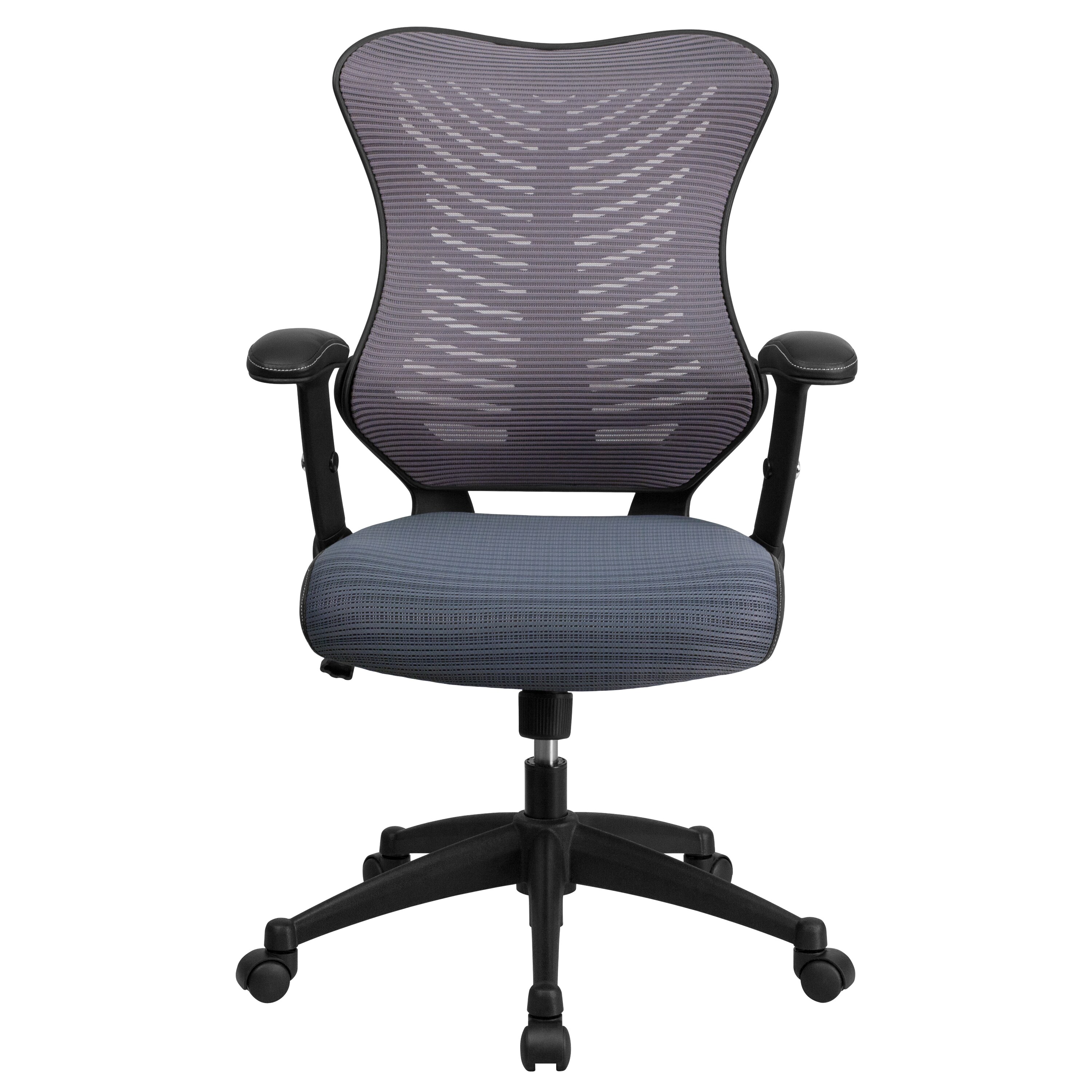 ErgoFlex High Back Executive Gray Mesh Swivel Chair with Lumbar Support