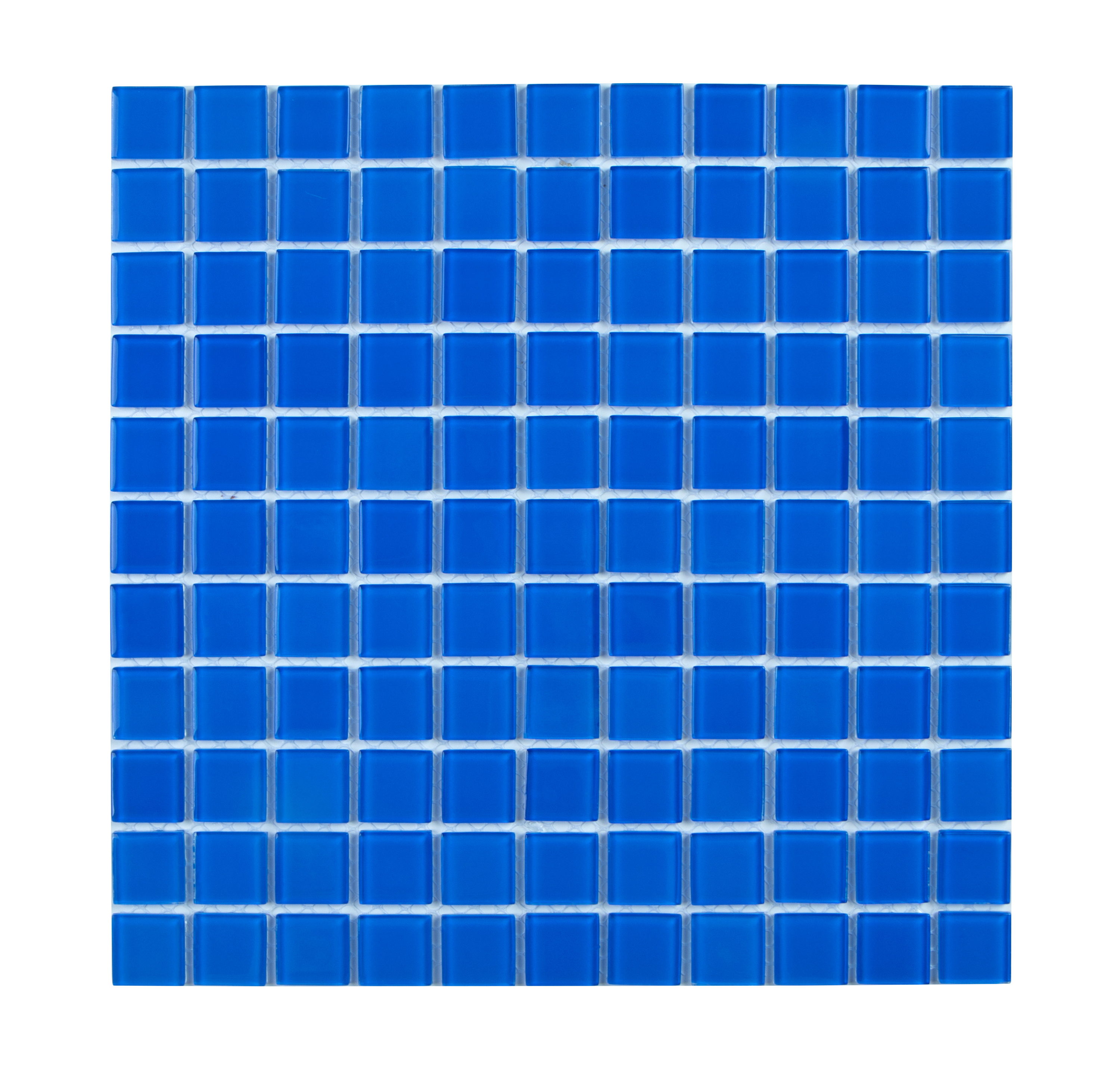 WS Tiles WSD-CM56 Swimming Pool Series Blue 12-in x 12-in Polished Glass Mosaic Wall Tile ( 22-sq ft Carton )