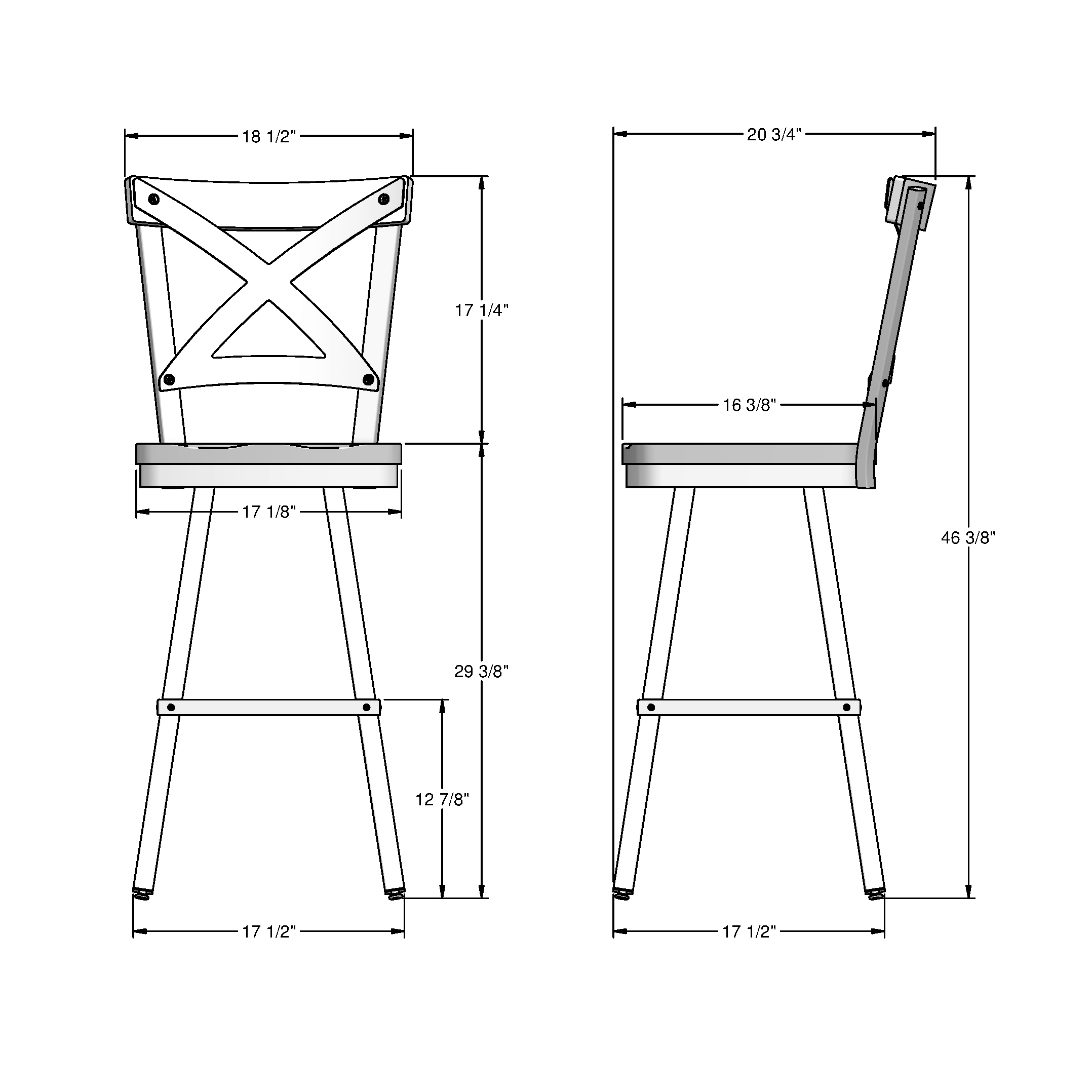 Amisco 41229-30WE/1B2589 stools - View #7